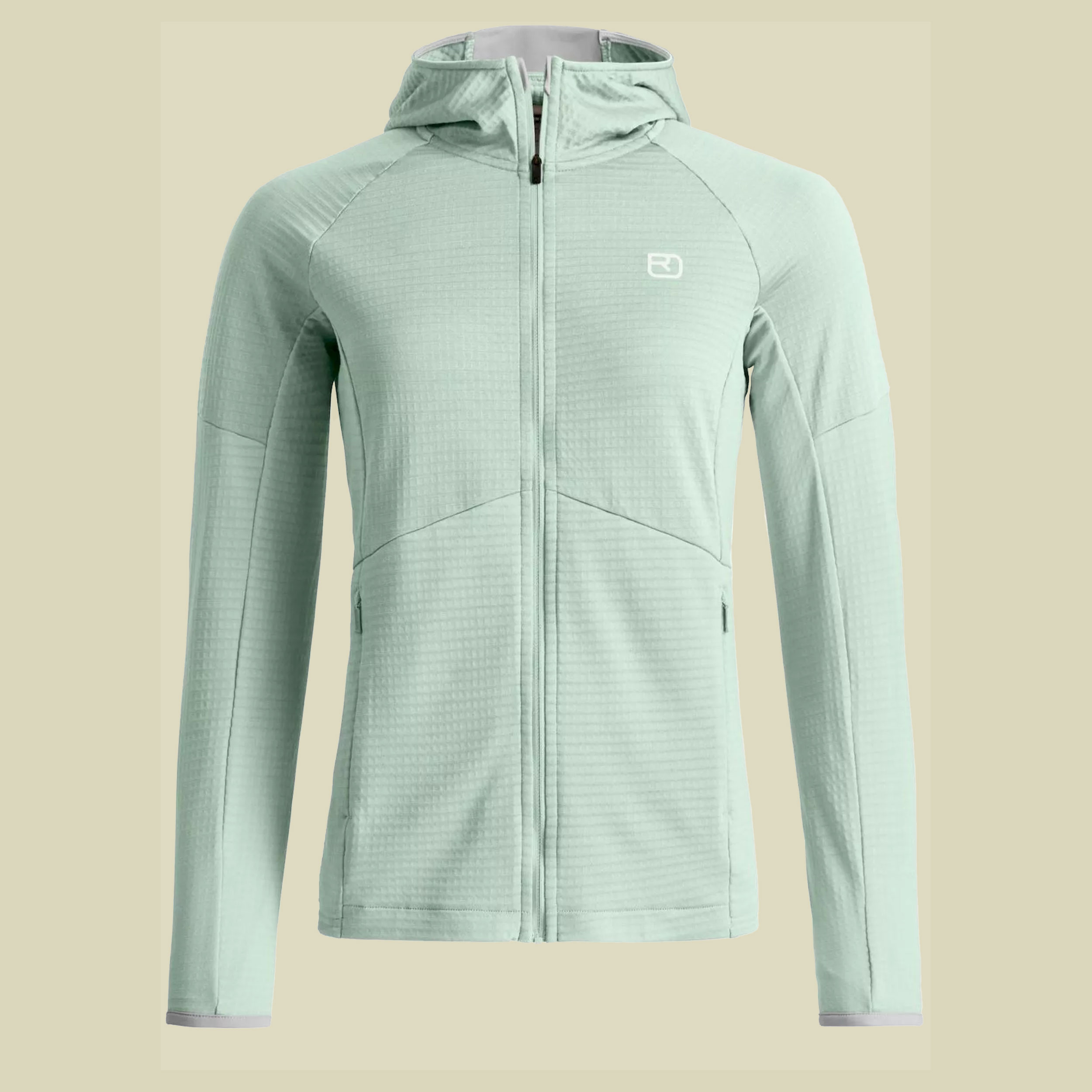 Fleece Light Grid Hoody Women M grün - green acid