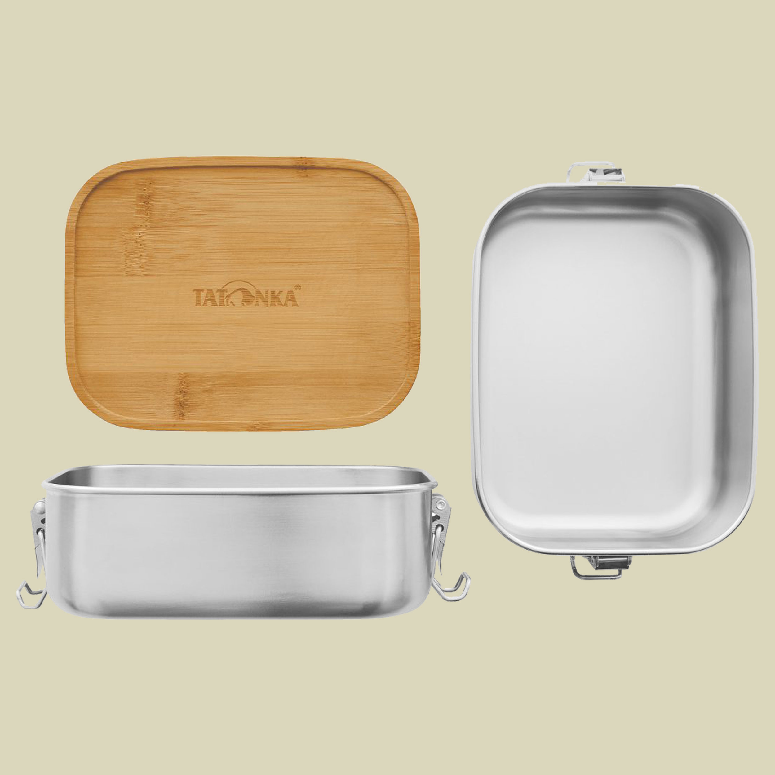 Lunch Box I 800 Bamboo Volumen: 0,8 L Farbe edelstahl