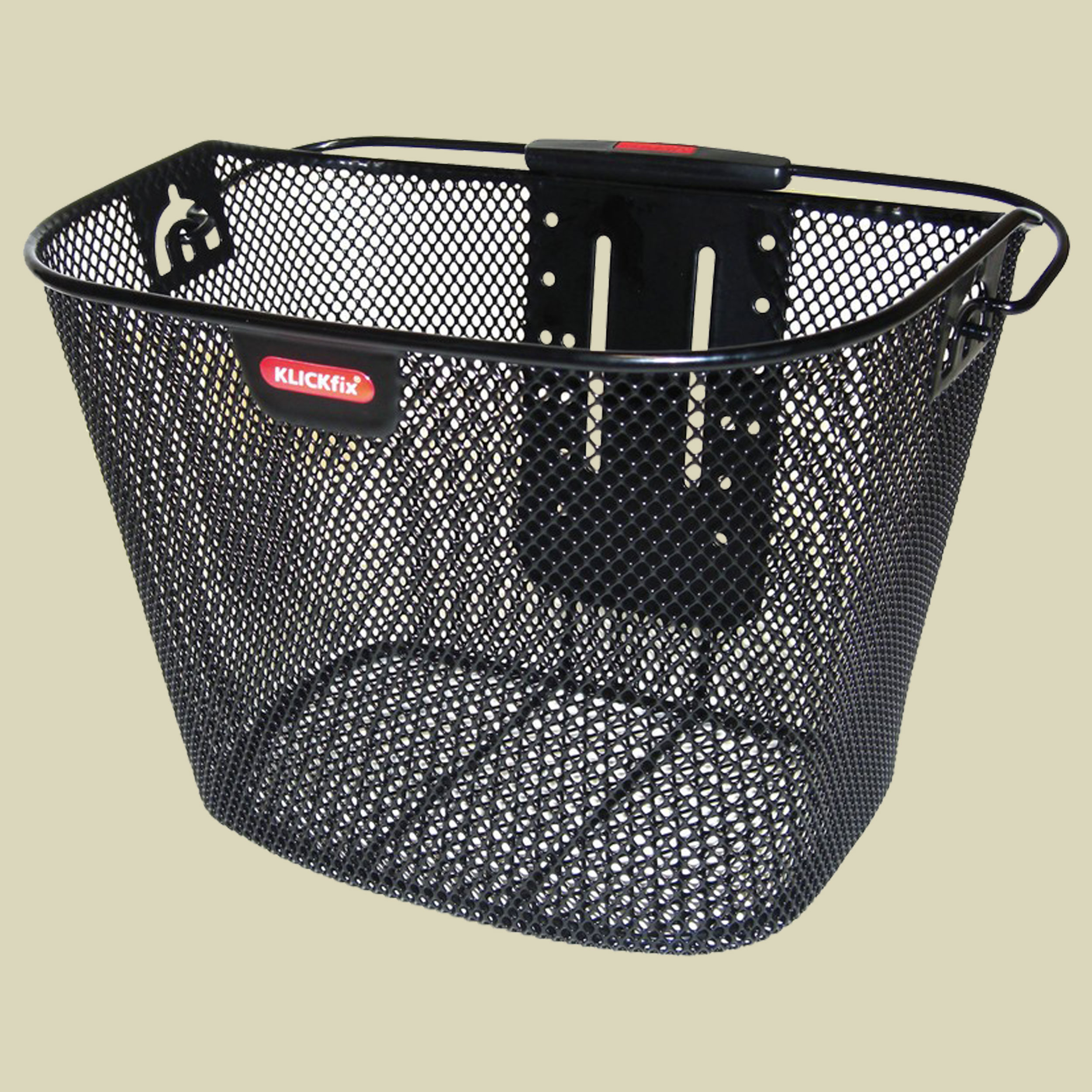 Vorderradkorb 16 Liter schwarz engmaschig ohne Adapter