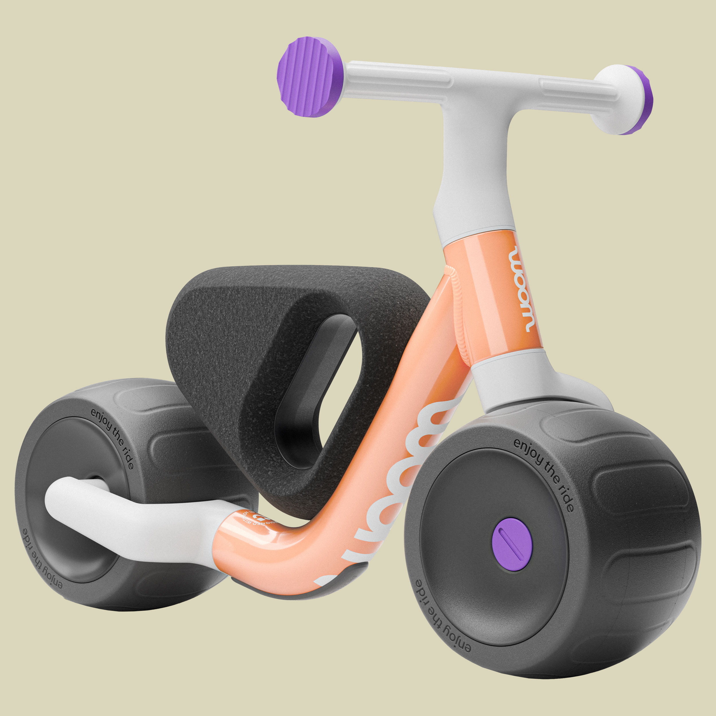 Woom WOW one size orange - pop peach