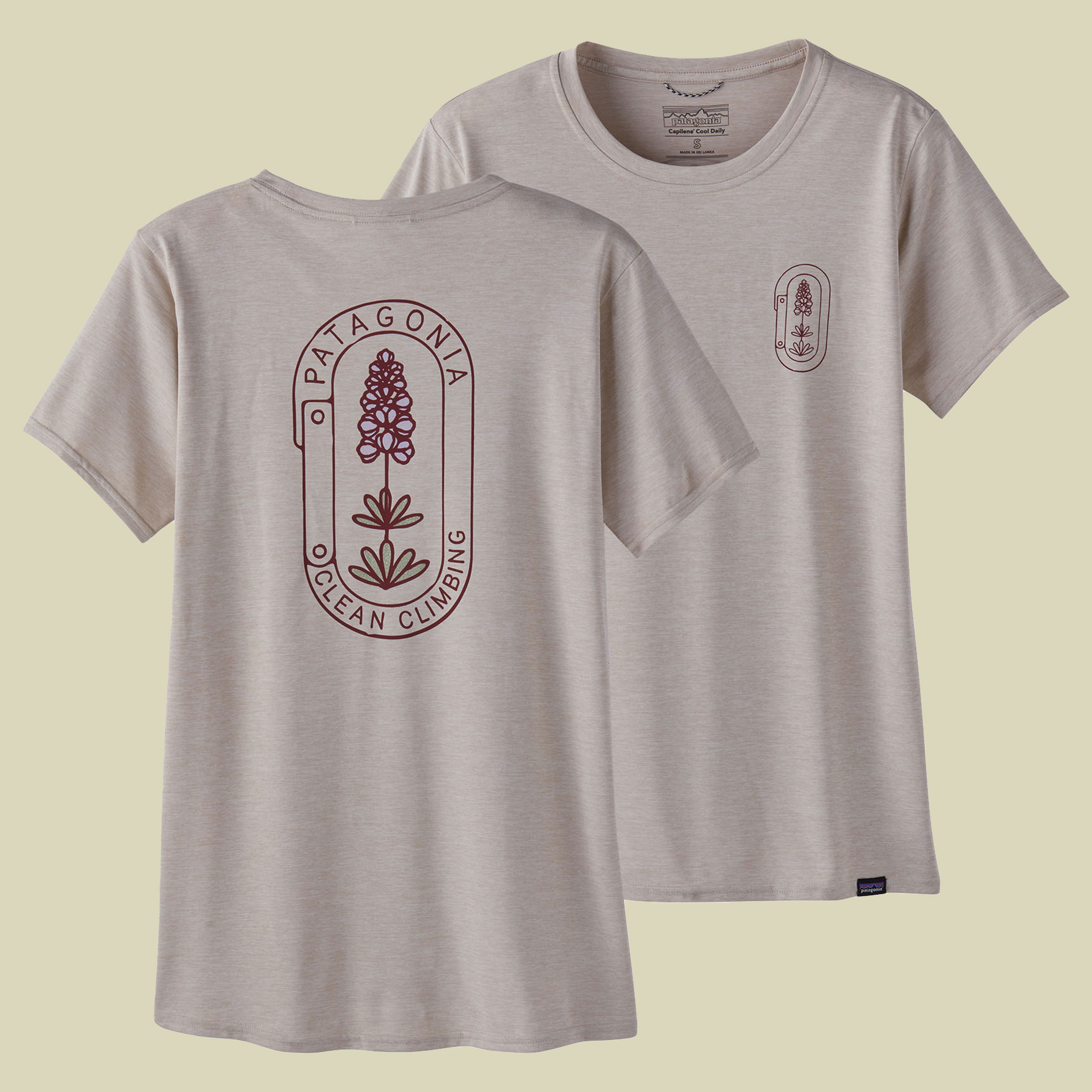 Cap Cool Daily Graphic Shirt-Lands Women Größe XL Farbe clean climb bloom: pumice x-dye