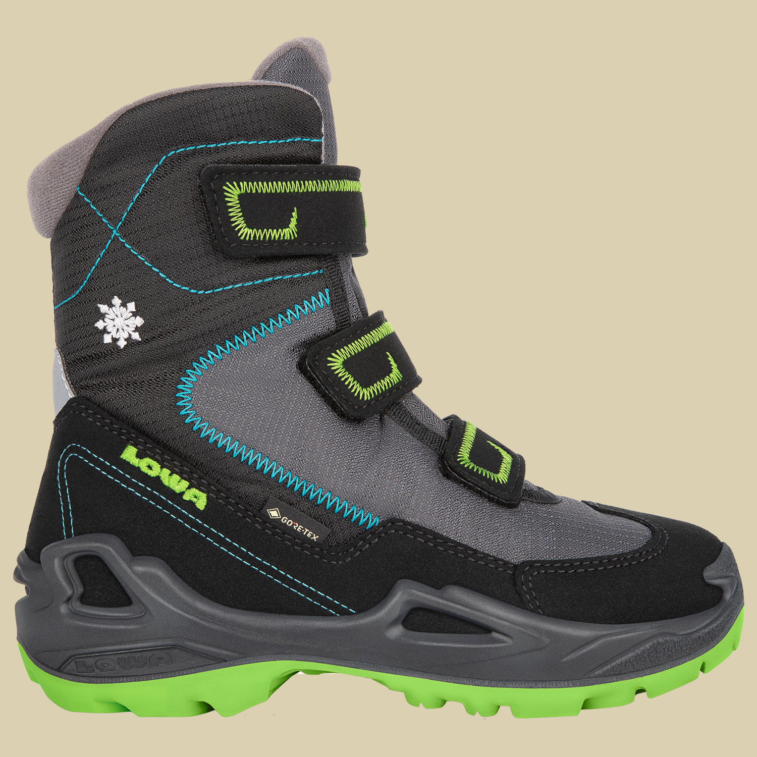 Milo GTX HI Kids Größe 38 Farbe schwarz/türkis
