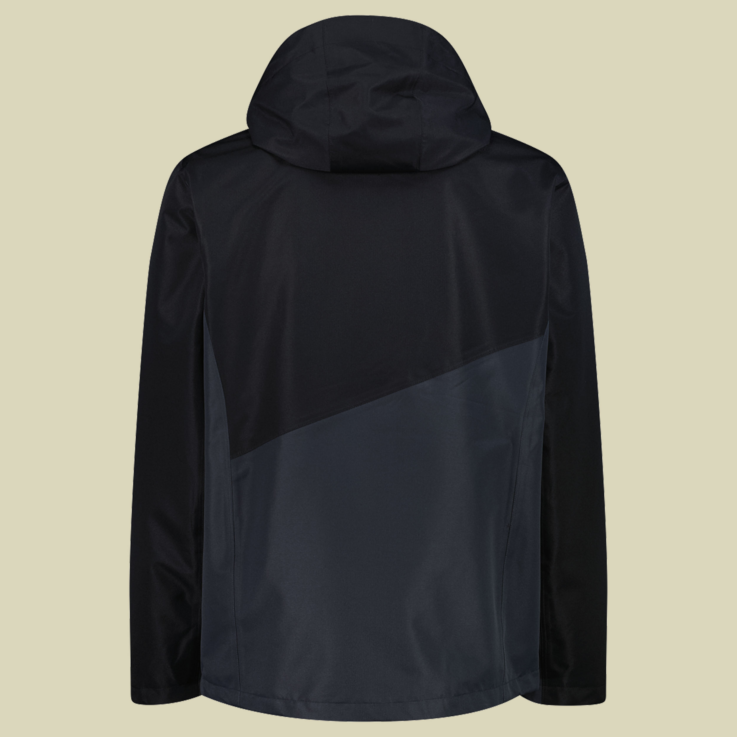 Jacket Zip Hood Detachable Inner Jacket Man 58 grau - Farbe nero anthracite-gold green