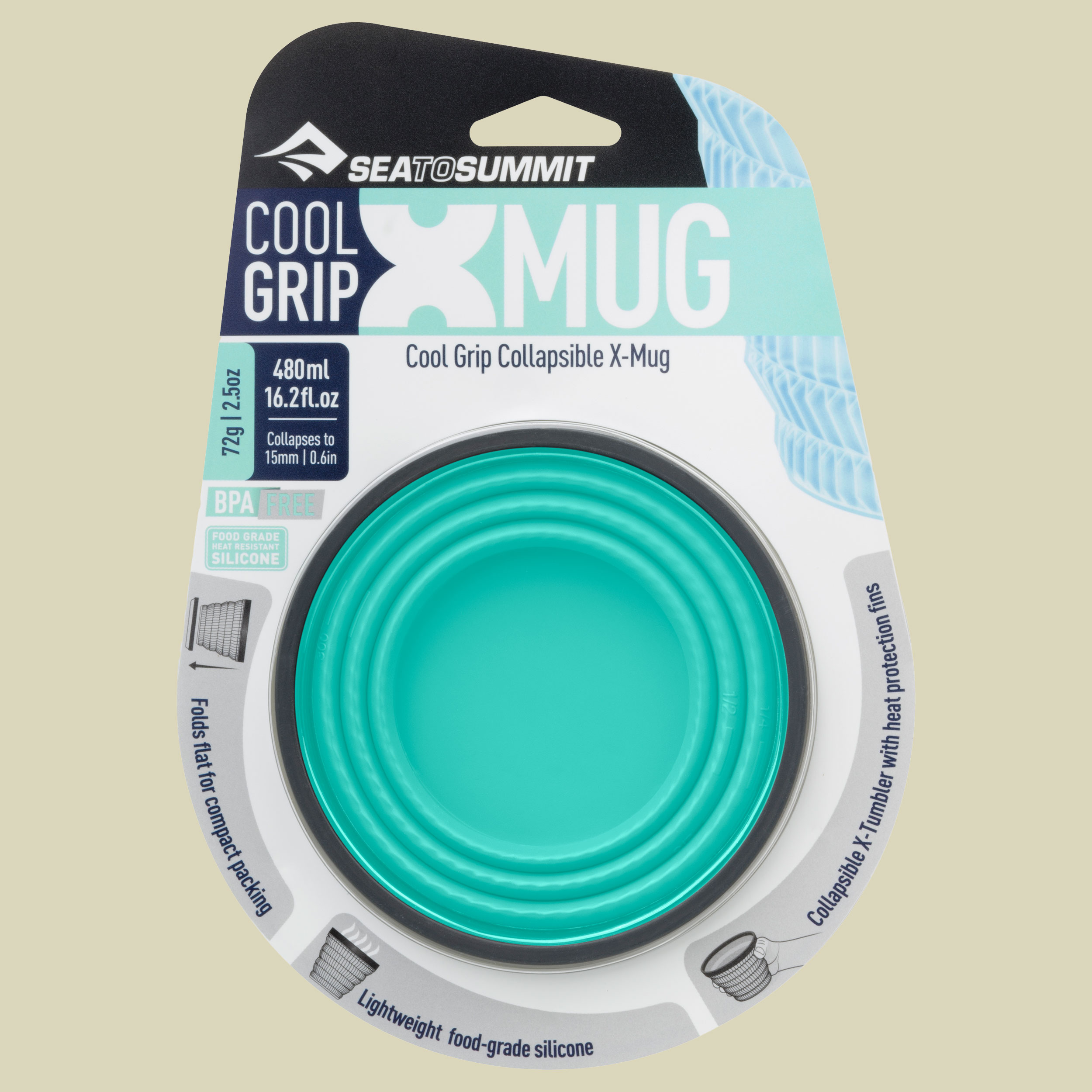 X-Mug Cool Grip grün 430 - seafoam