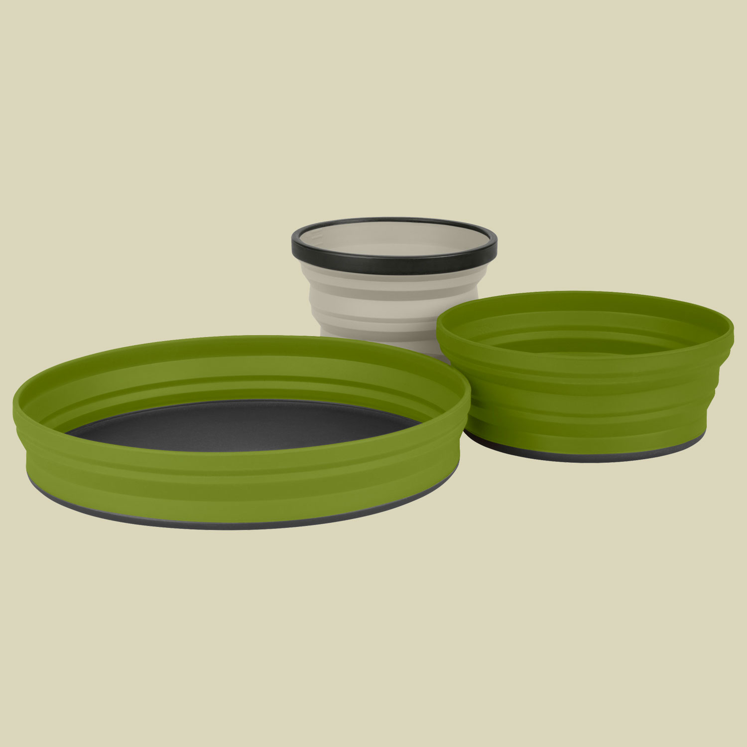 X-Set 3 Piece Farbe: olive / sand