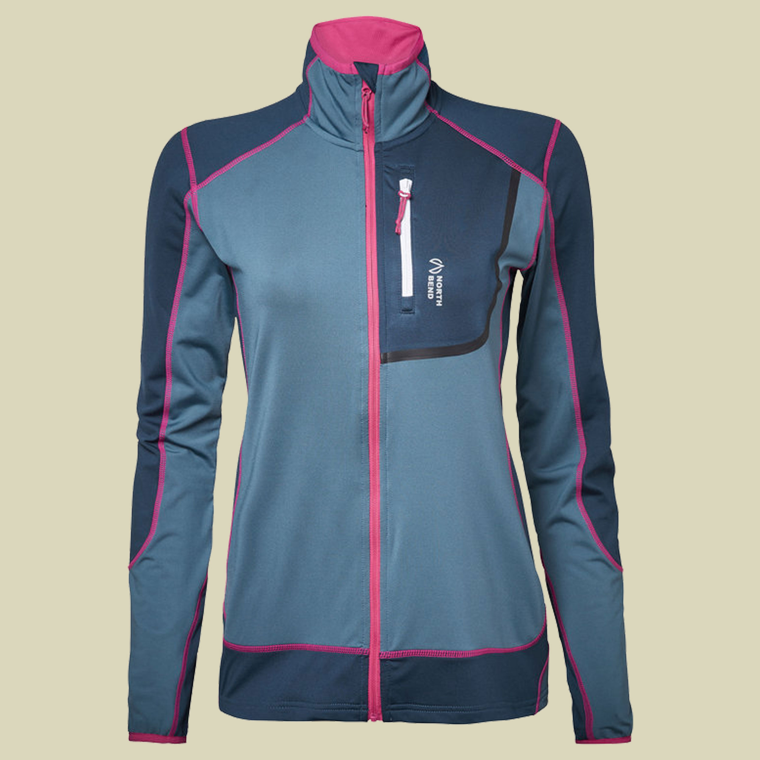Nevis Zip Shirt Damen Fleecejacke  Größe S Farbe taubenblau 5885