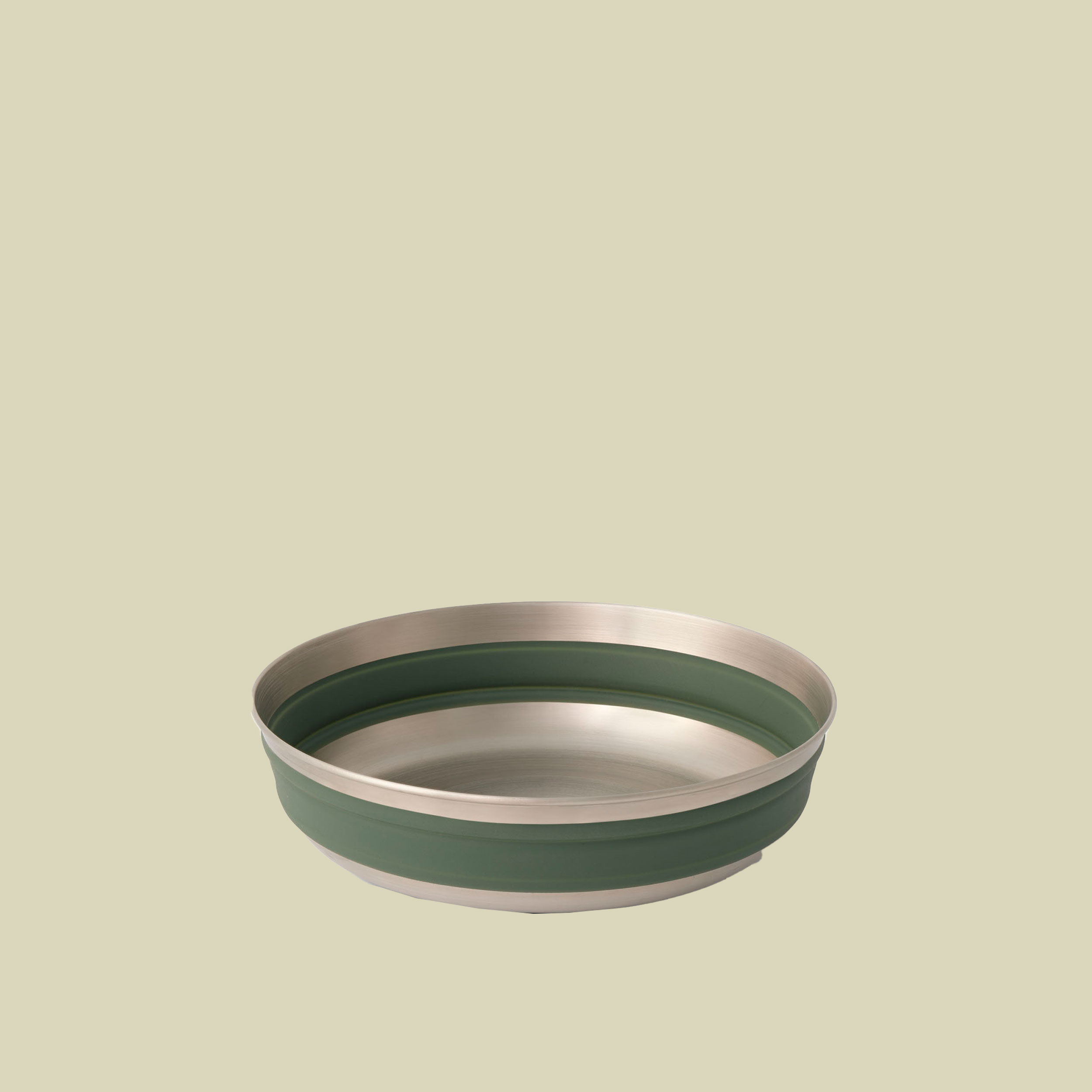 Detour Stainless Steel Collapsible Bowl M grün - Farbe laurel wreath green