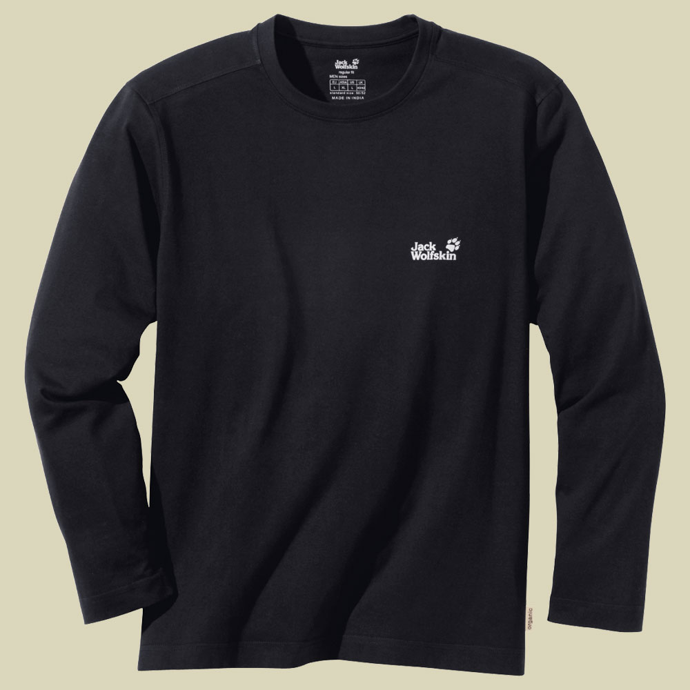 Basic Longsleeve men Größe S Farbe black