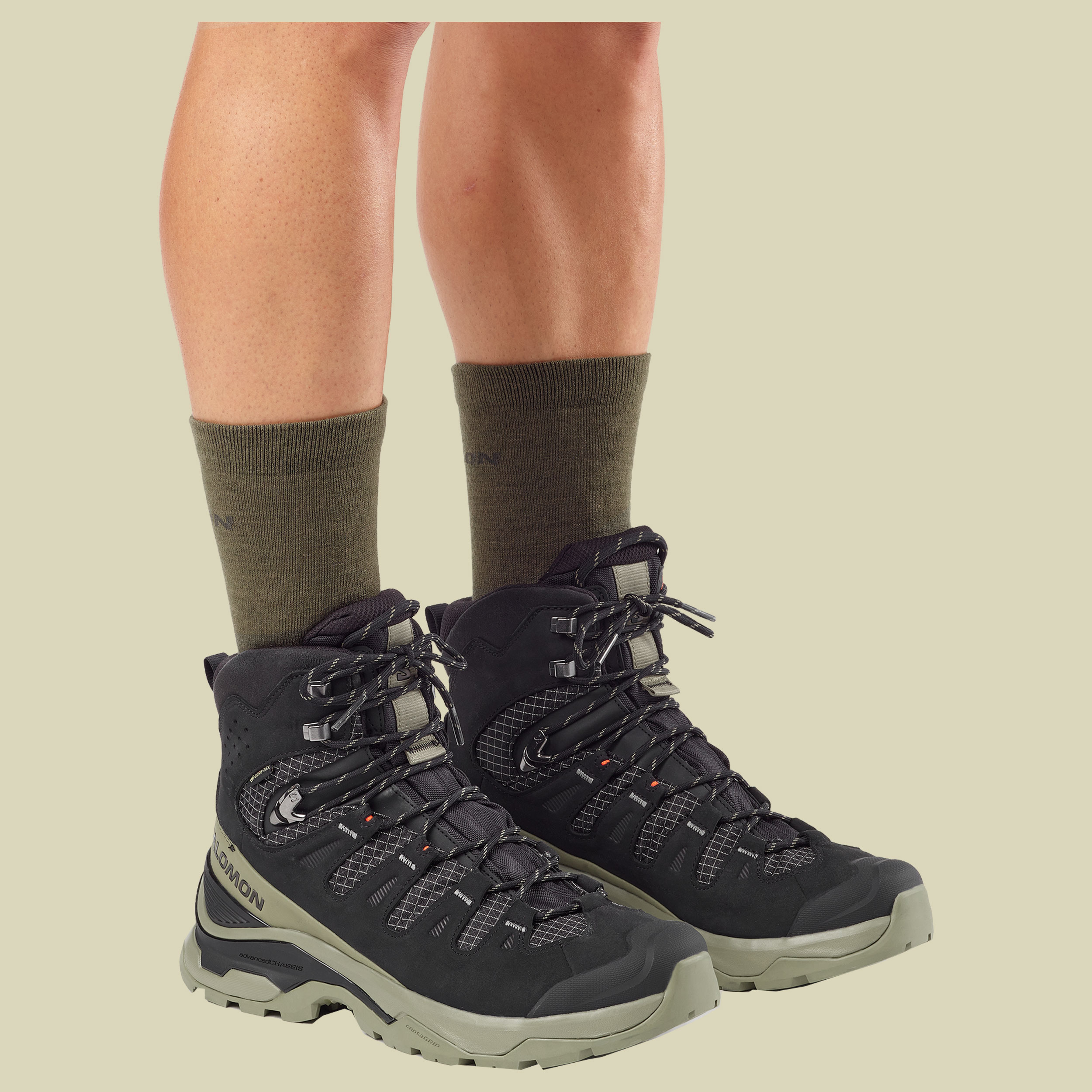 Quest 5 GTX Men UK 9,5 schwarz - black/deep lichen green/black