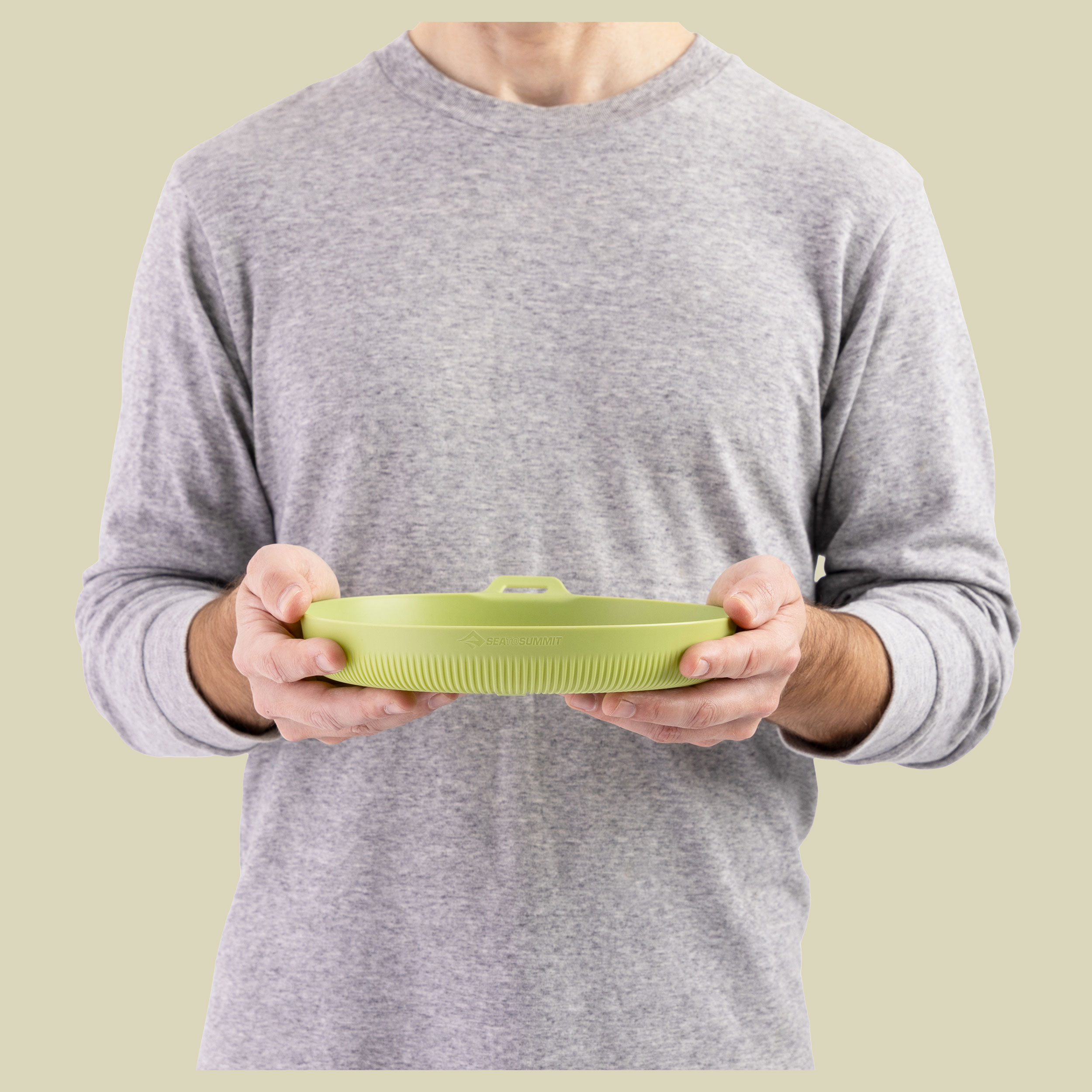 Horizon Plate grün L - Farbe tarragon