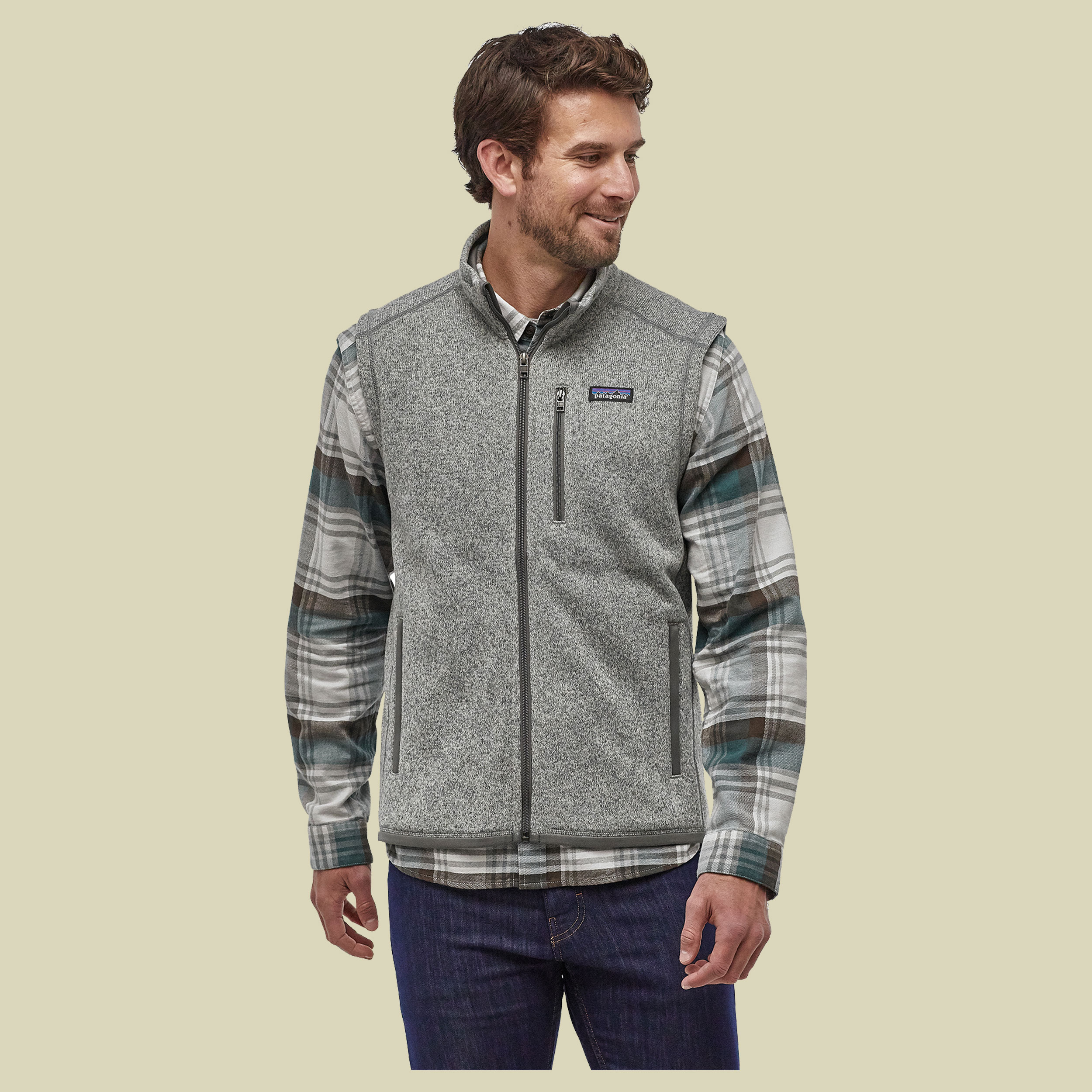Better Sweater Vest Men Größe M  Farbe stonewash