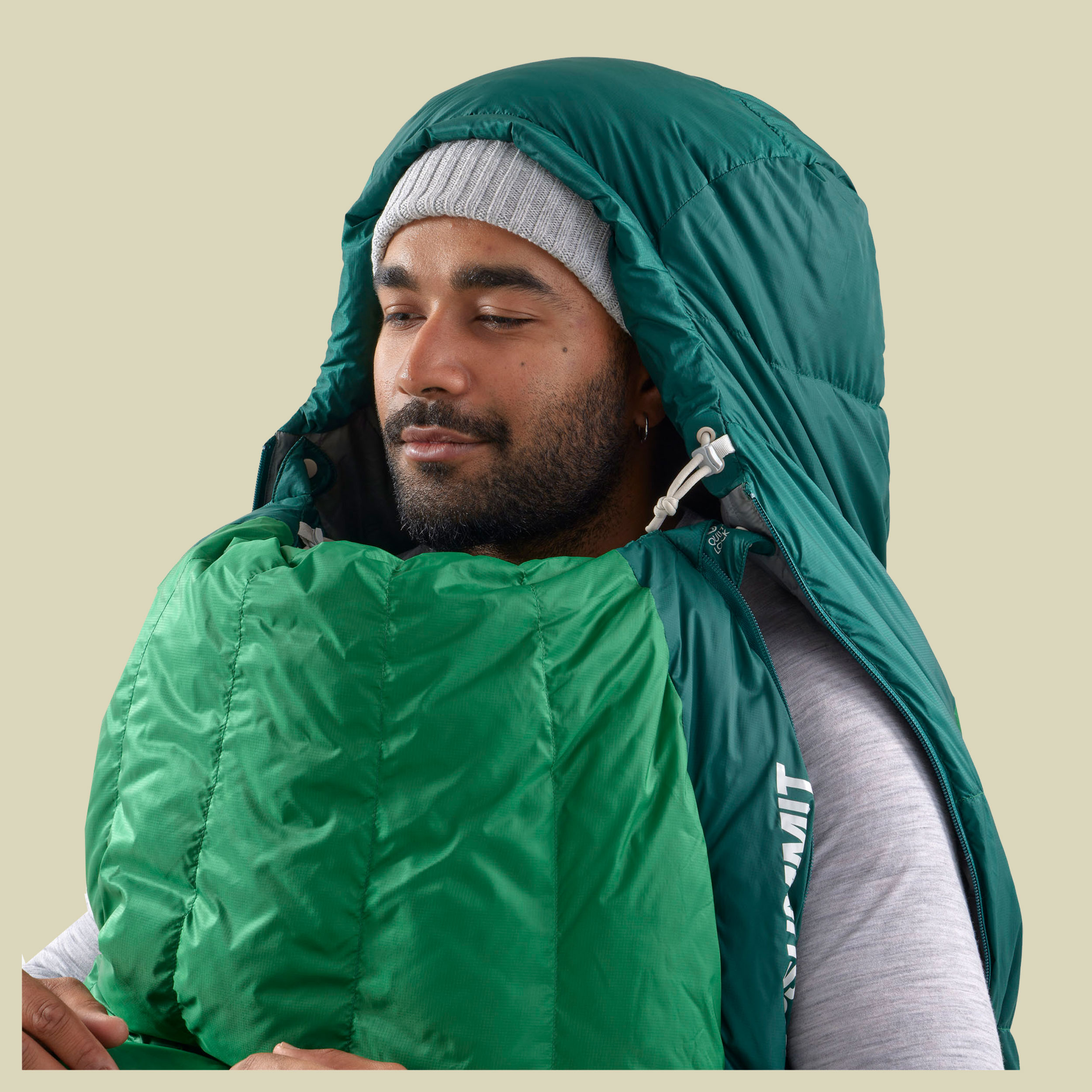 Ascent Down Sleeping Bag -9C grün regular 185 cm - Farbe rain forest