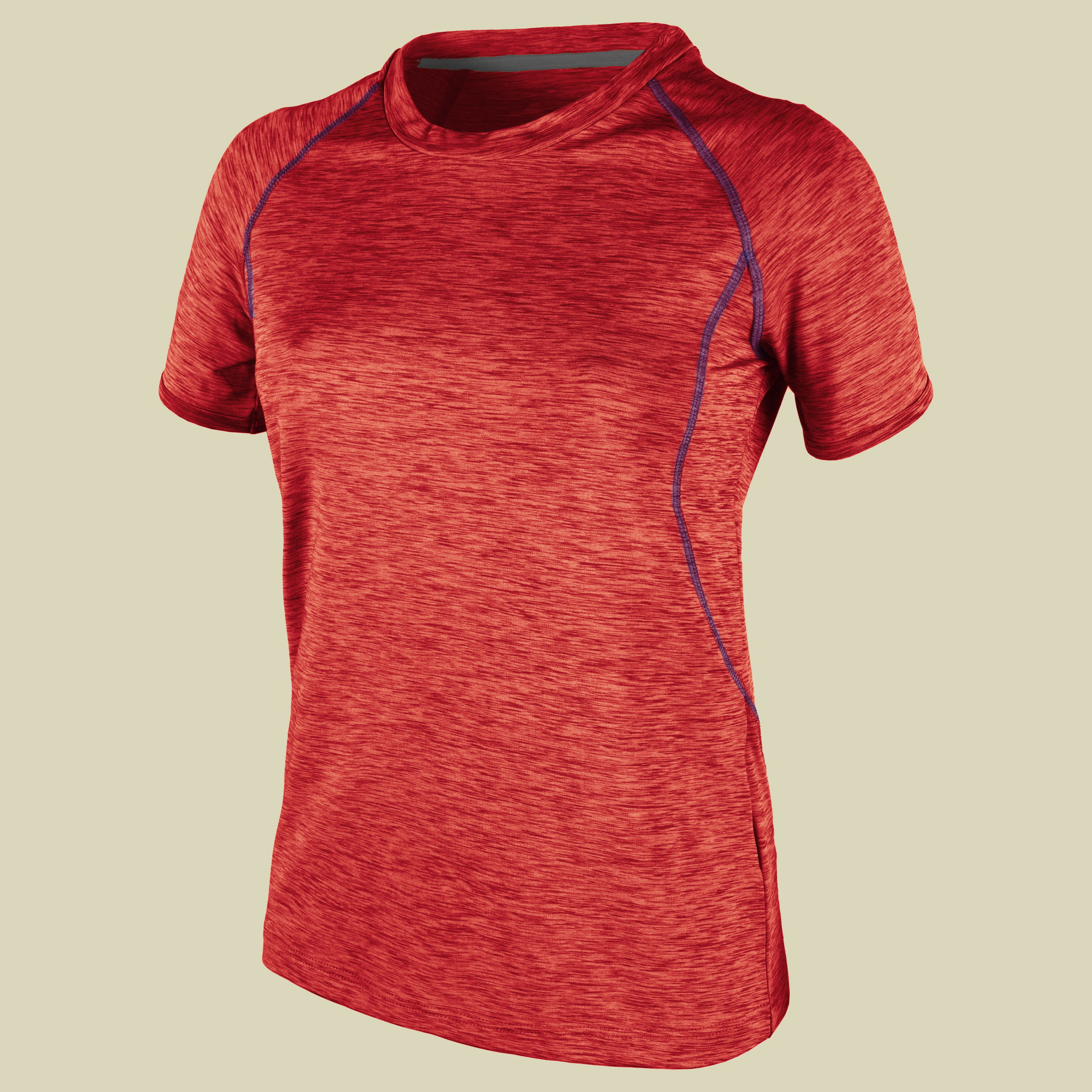 Woman Stretch Melange T-Shirt 3T65566 Größe 34 Farbe C582 bitter melange