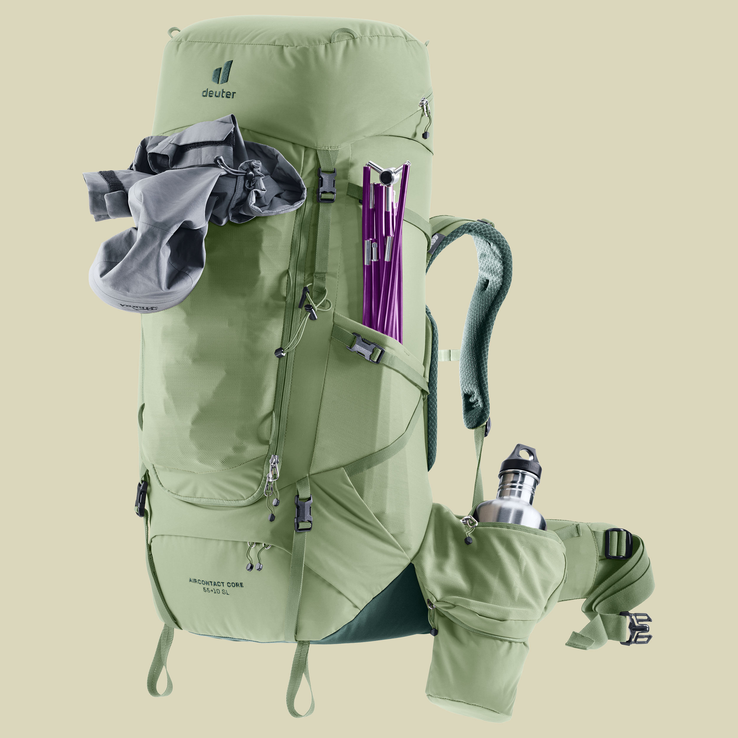 Aircontact Core 55+10 SL Women 55 + 10 grün - grove-ivy