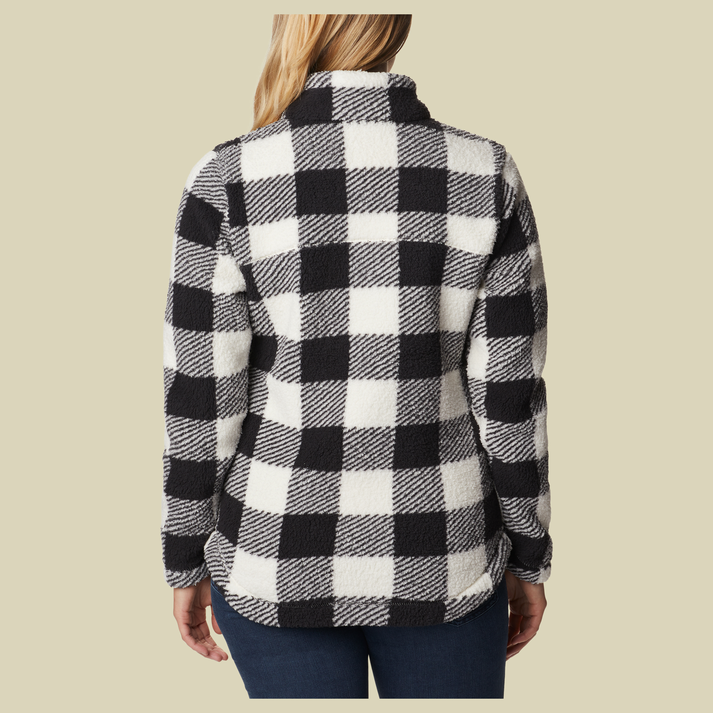 West Bend Full Zip Women Größe XL Farbe Chalk Check Print