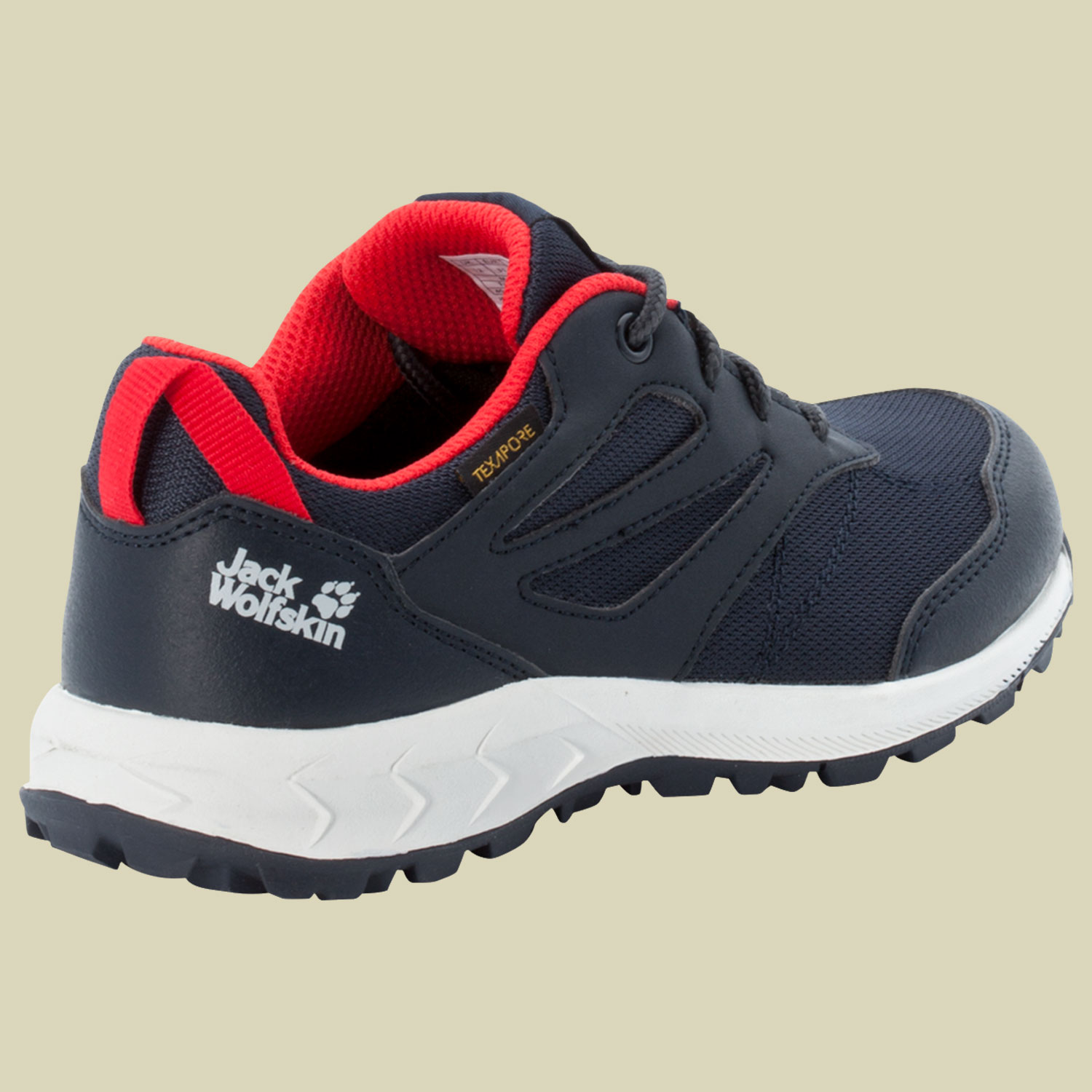 Woodland Texapore Low Kids Größe 28 Farbe night blue/red
