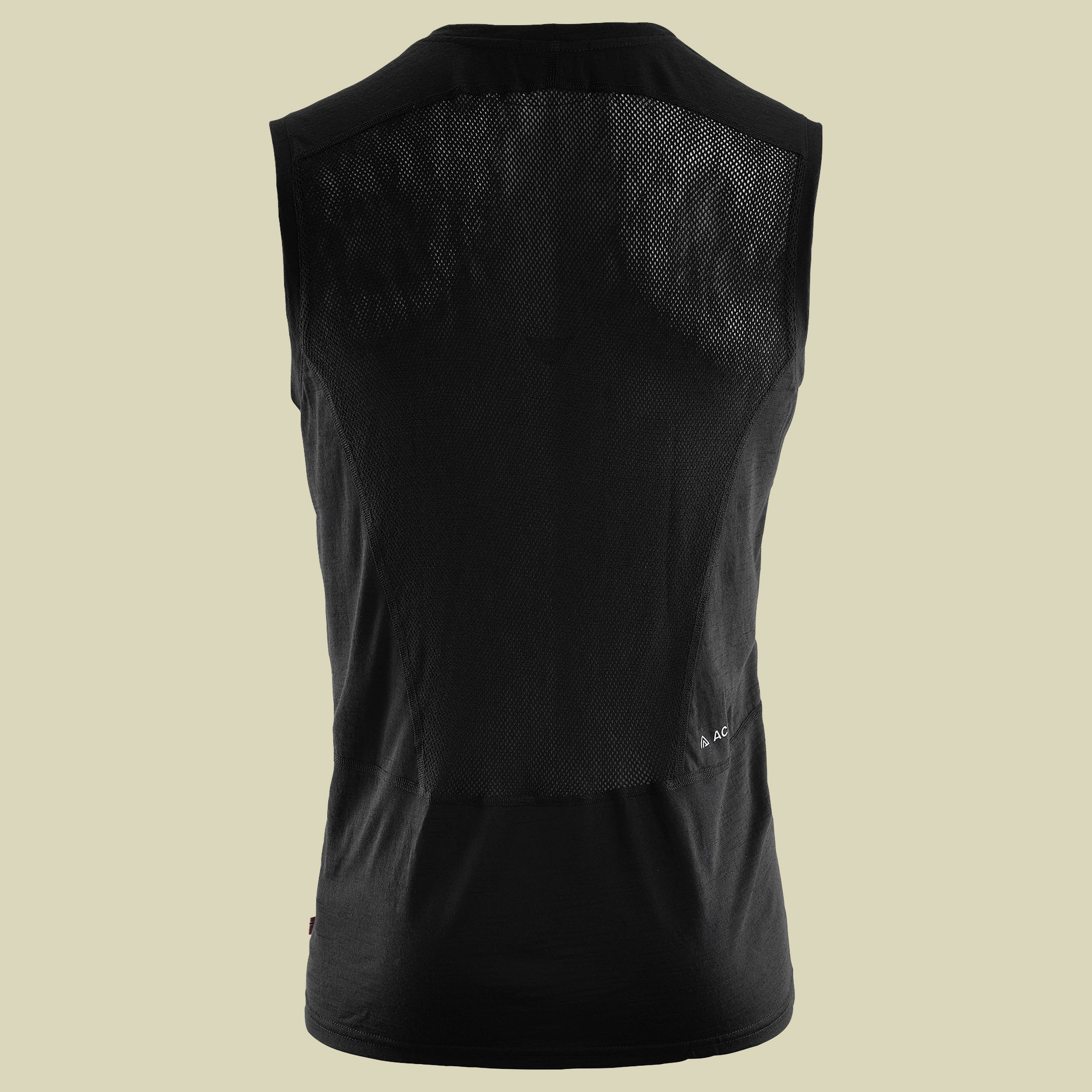 LightWool Sports Singlet Men Größe XXL Farbe jet black