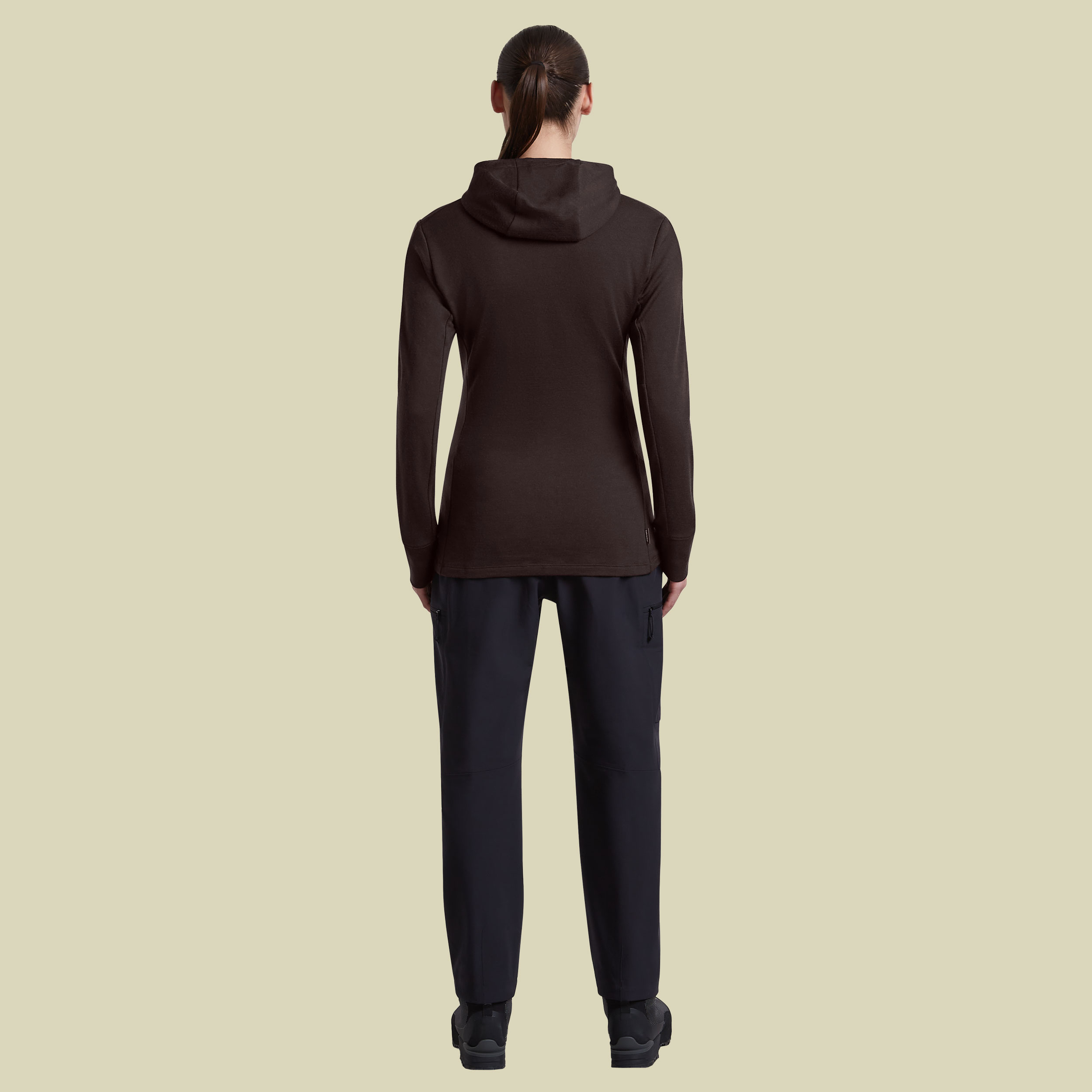 Merino 260 Quantum IV LS Zip Hoodie Women XL bittersweet