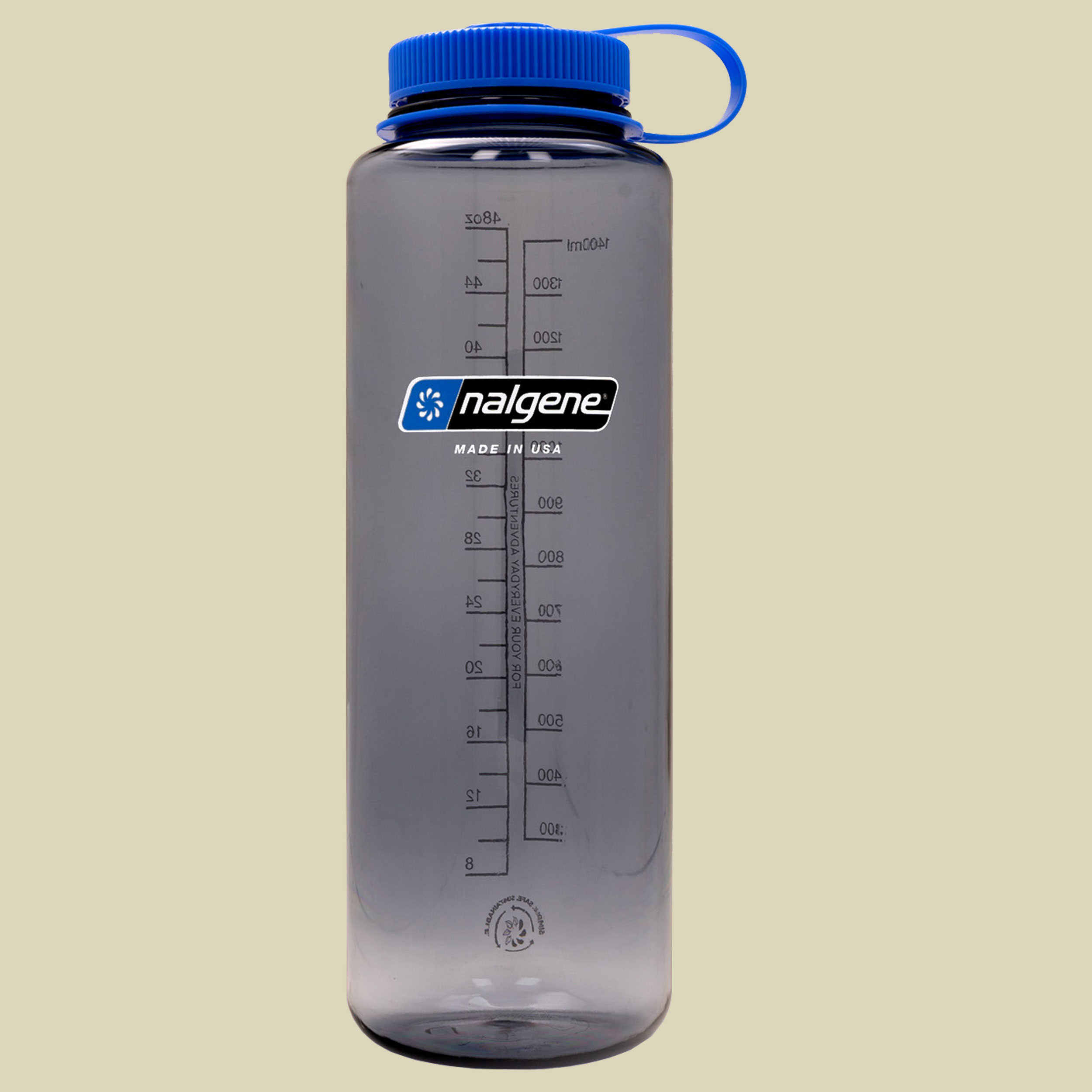 Nalgene Weithalsflasche WH Silo Sustain Volumen 1,5 Farbe grau