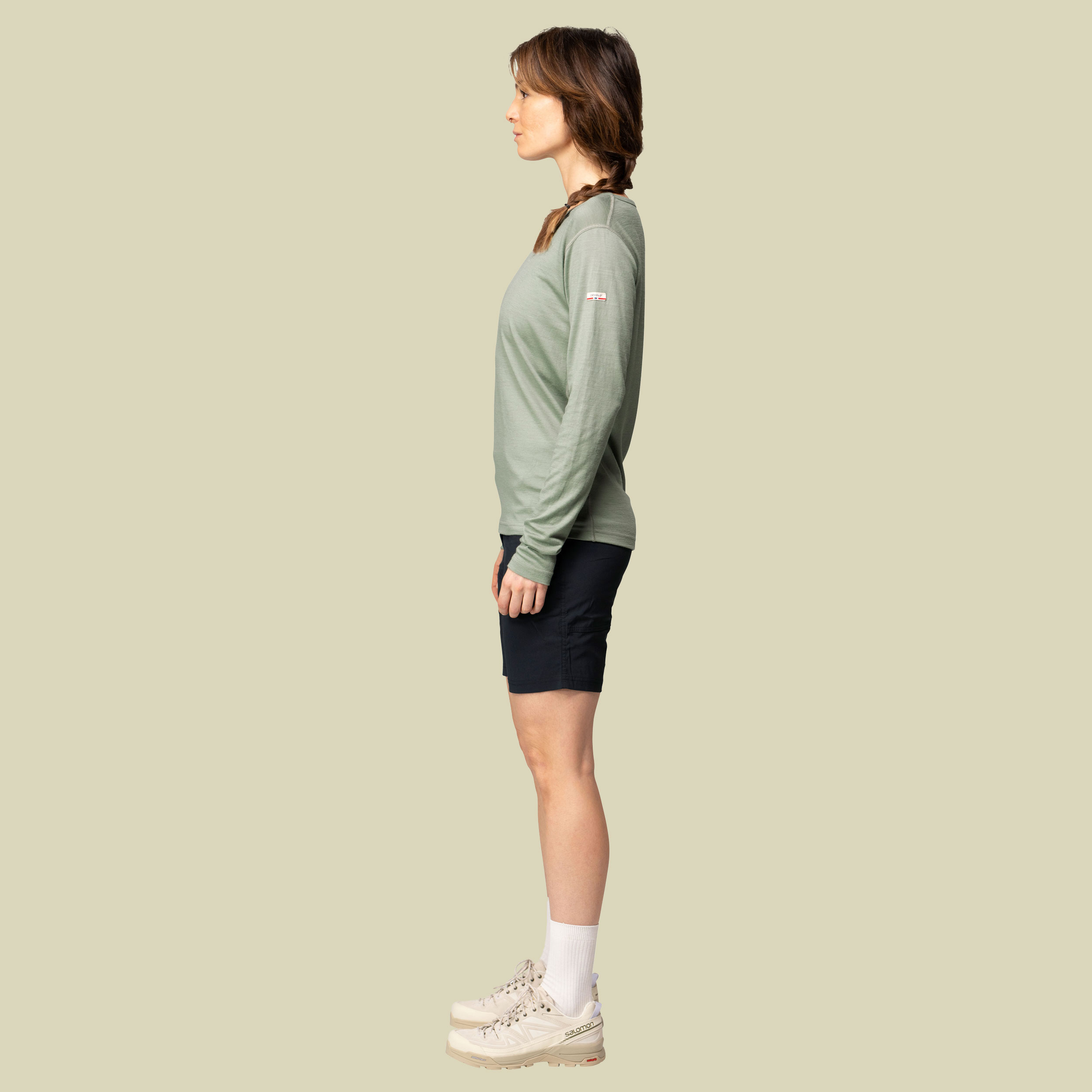 Breeze Plus Merino 200 Shirt Woman XL grau - fog