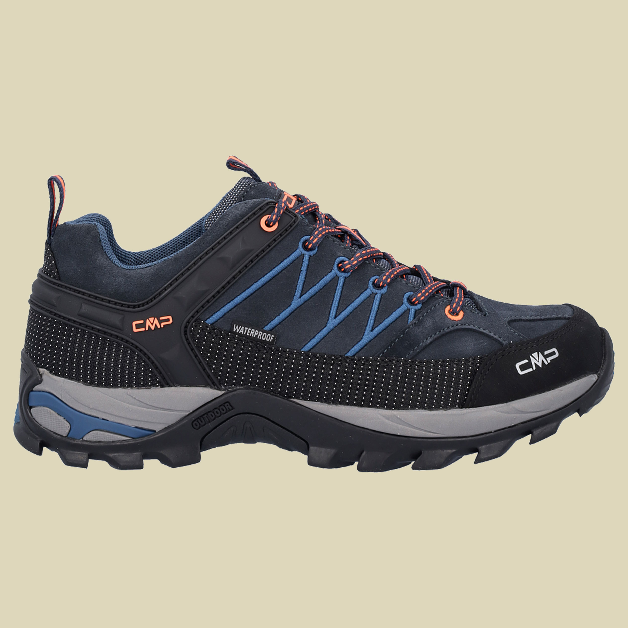 Rigel Low Trekking Shoes WP Men Größe 47 Farbe 27NM b.blue-flash orange