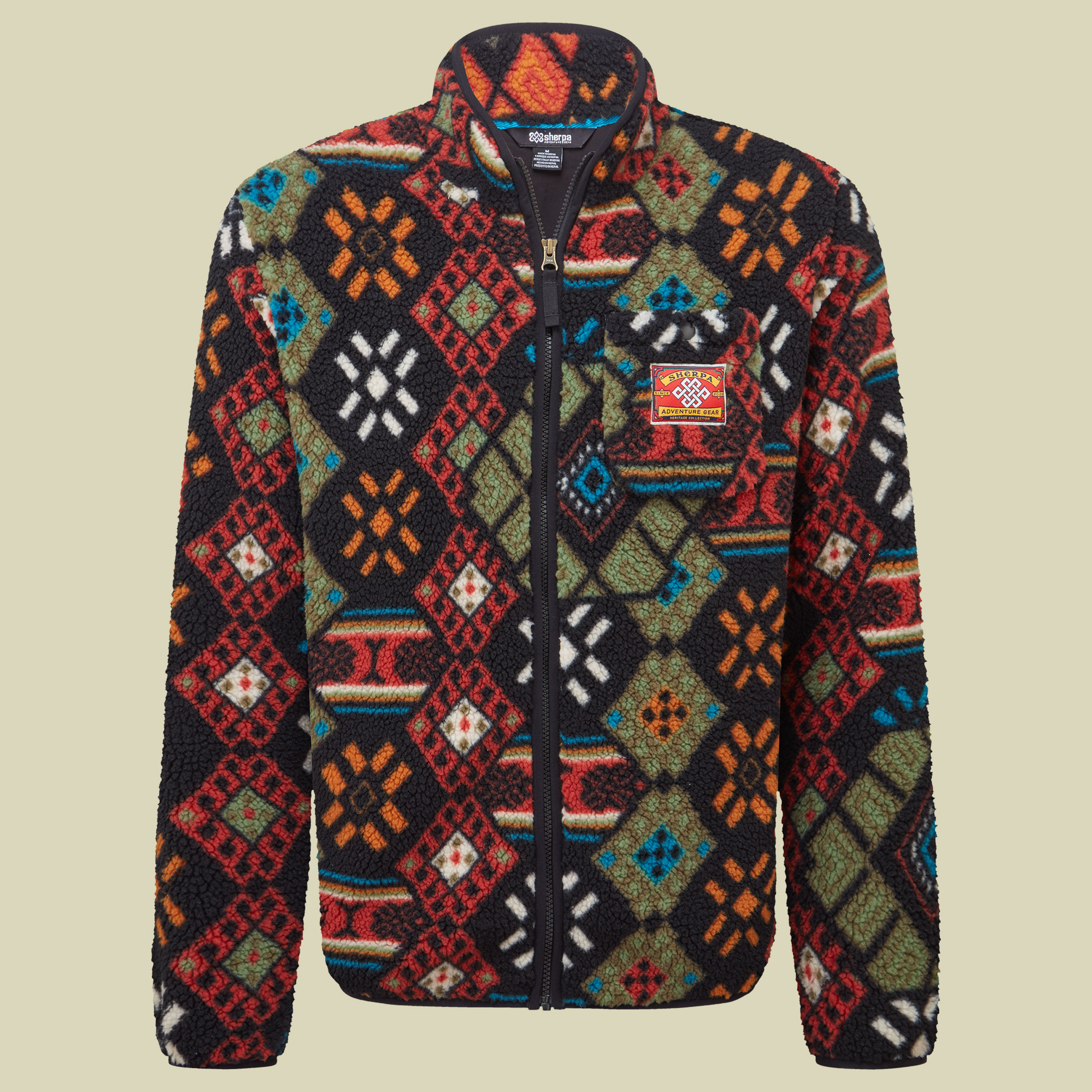 Tarcho Printed Full Zip Jacket Men XL mehrfarbig - black bhutan