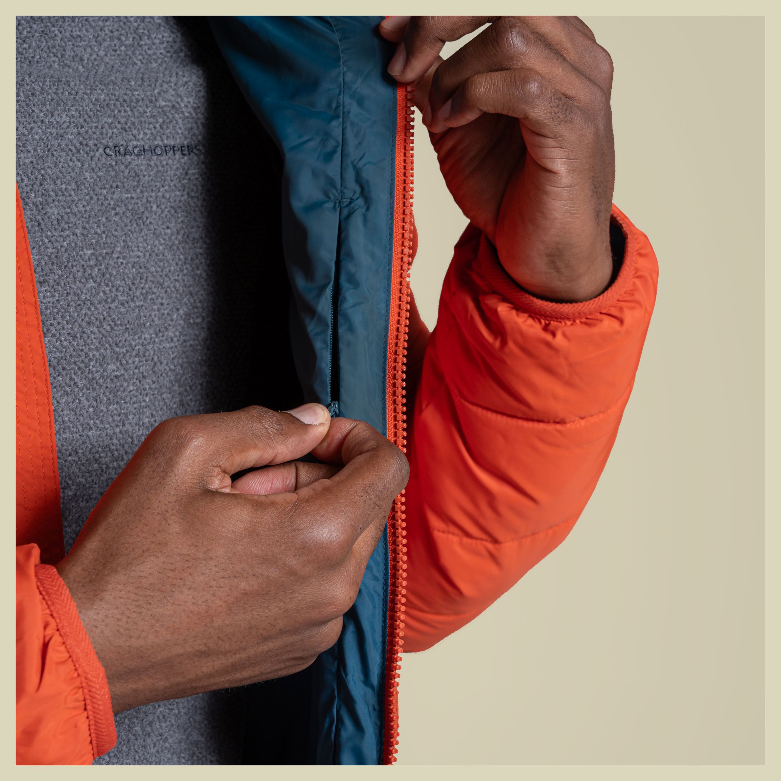 Compresslite IX Hooded Jacket  Men XXL orange - sedona