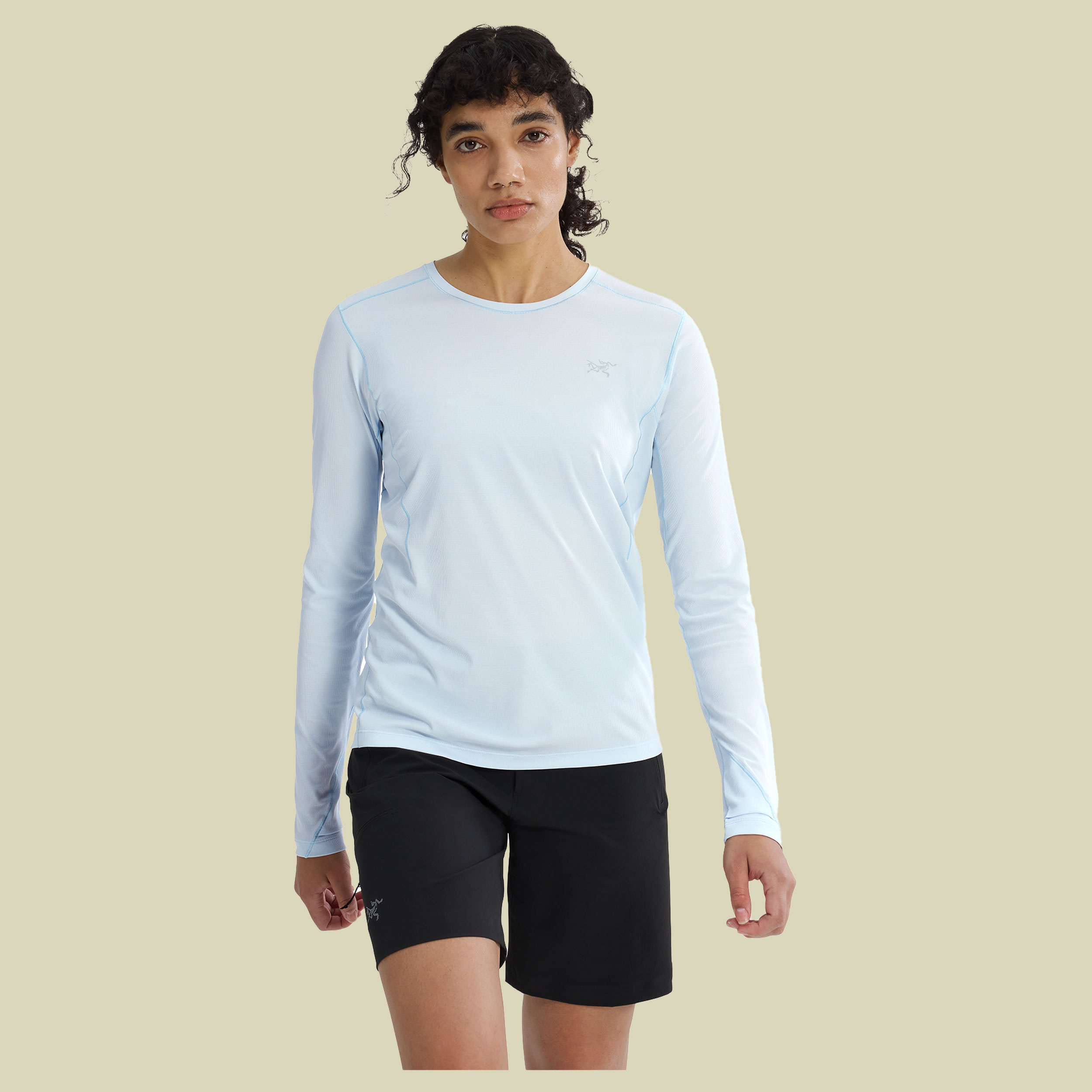 Sunna Crew LS Shirt Women M blau