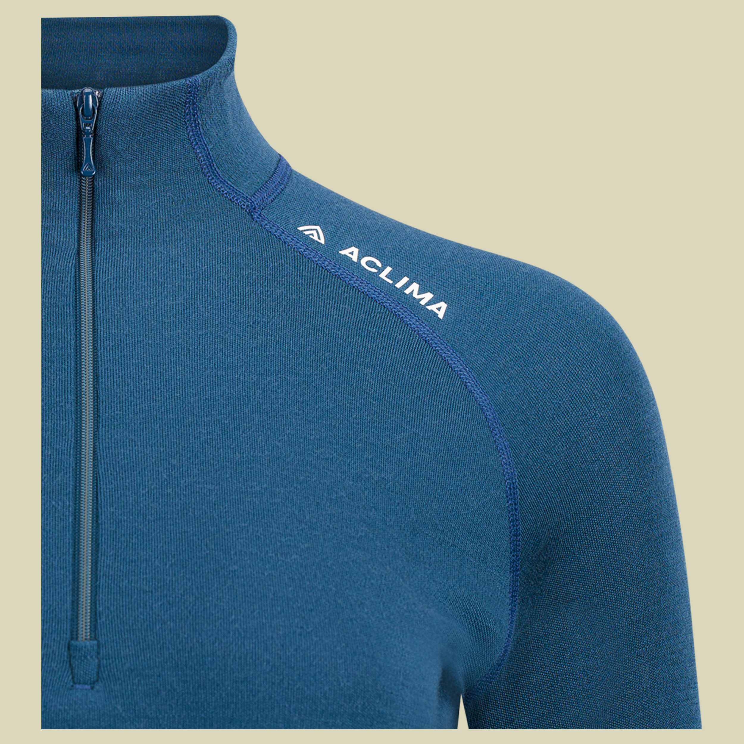 WarmWool Mock Neck W/ZIP Woman midnight navy S