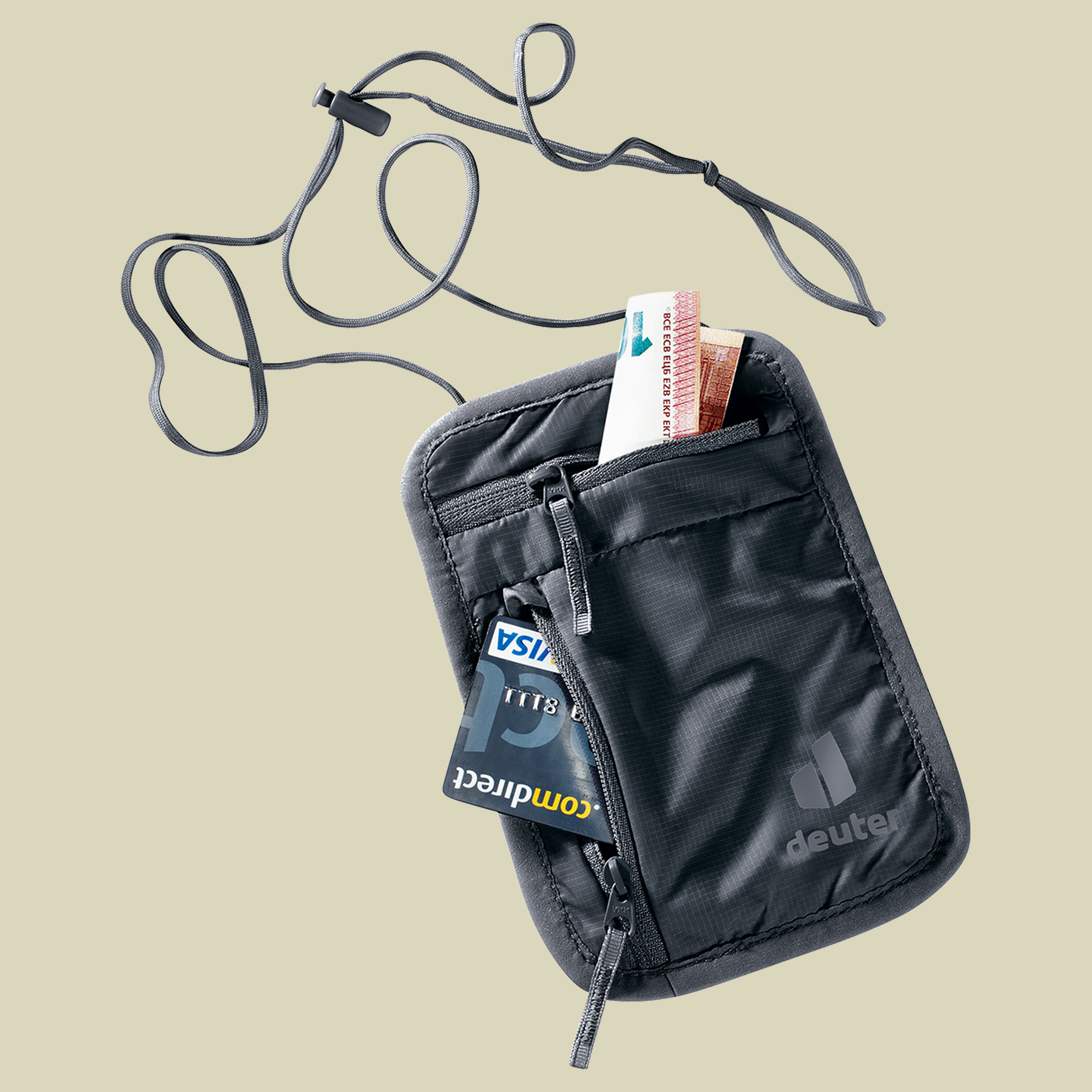 Security Wallet I schwarz one size black