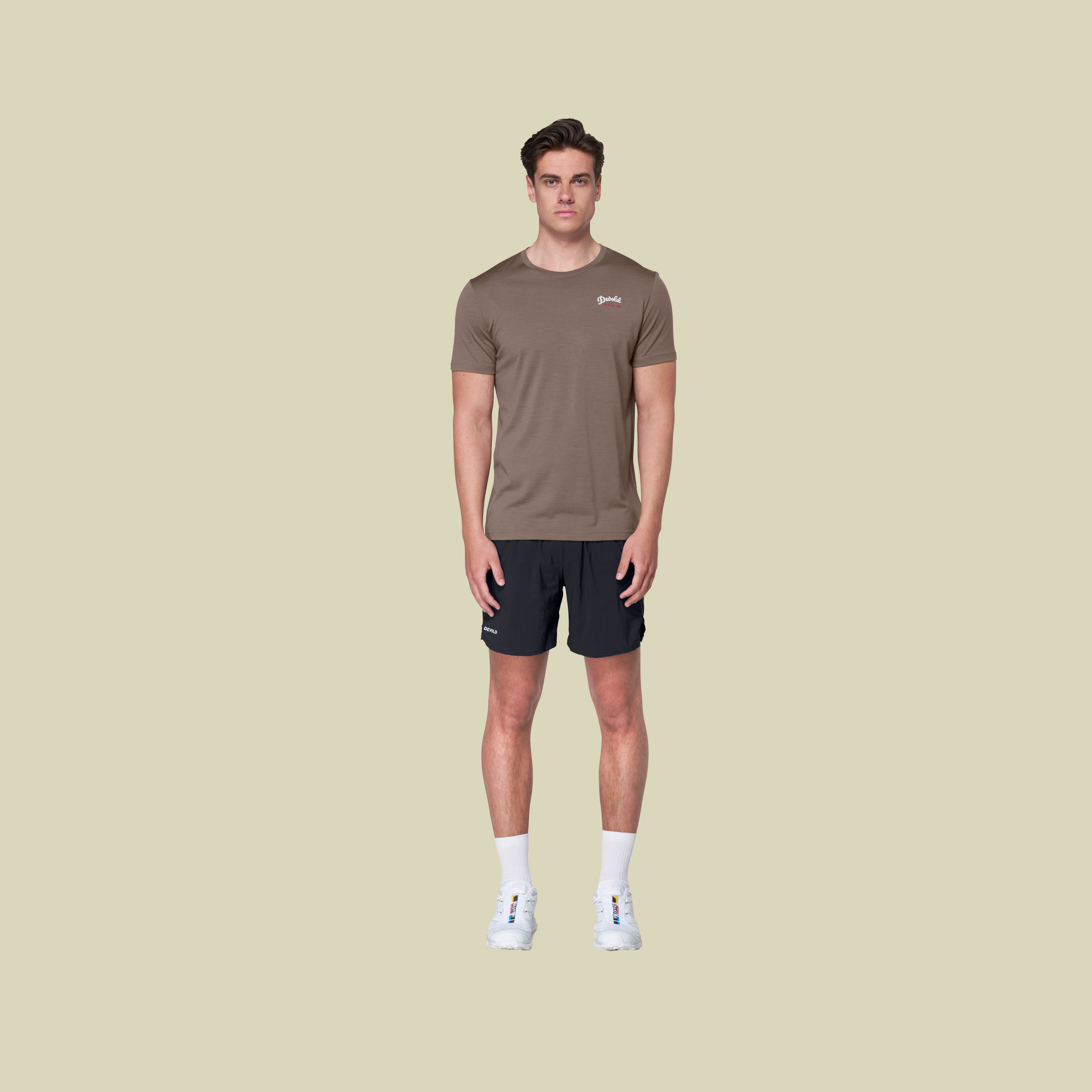 Classic Script Tee Man XXL braun - falcon