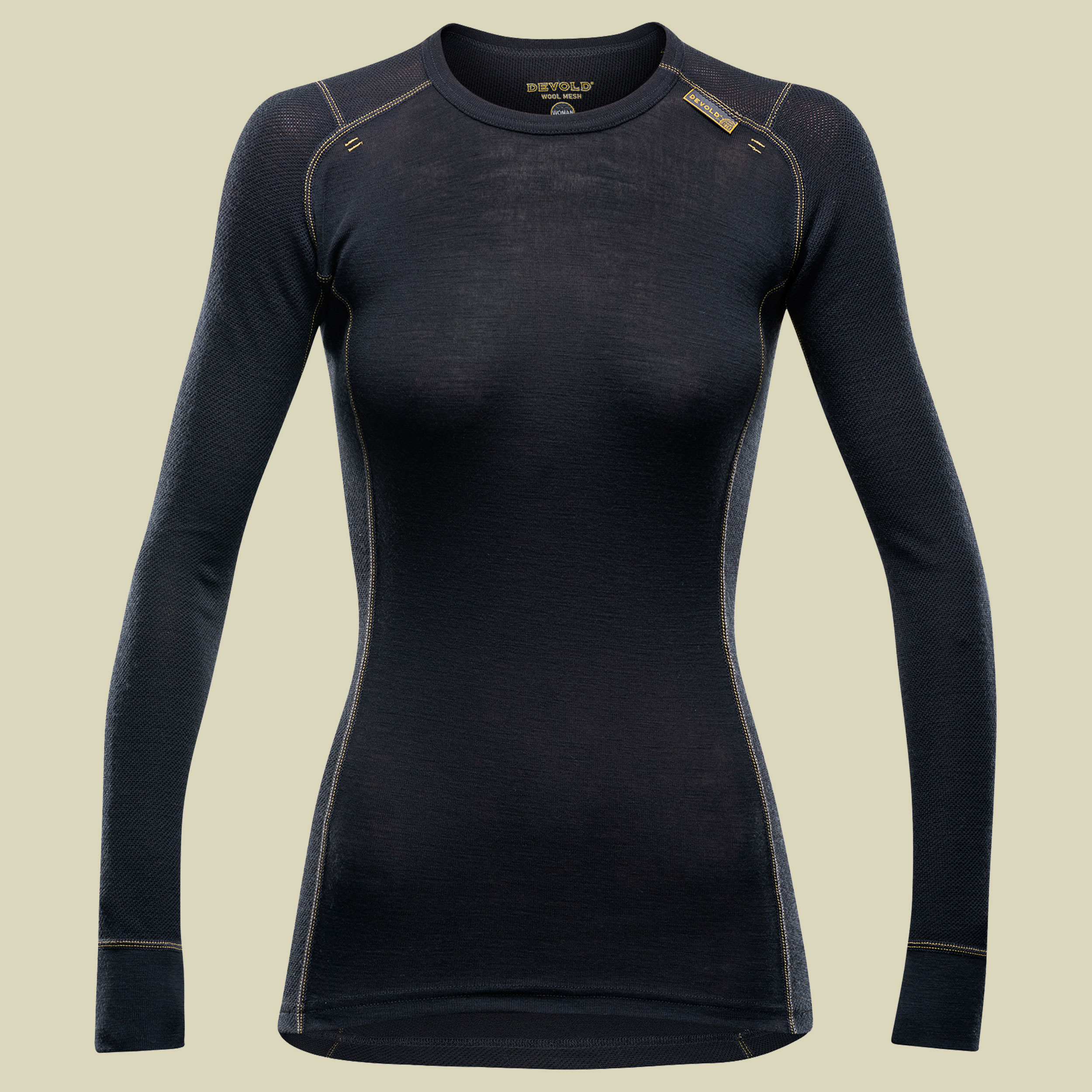 Wool Mesh Shirt Women Größe L Farbe black