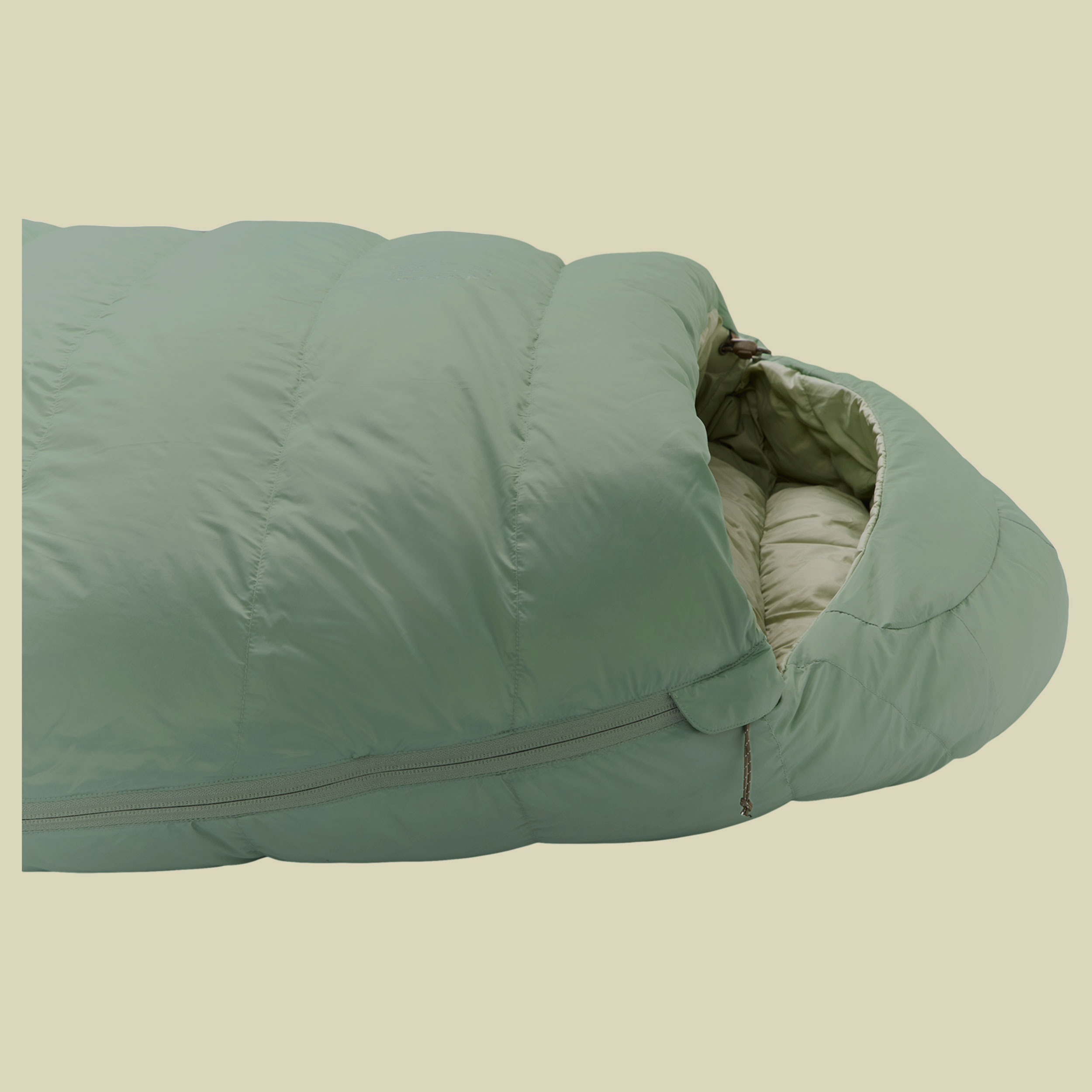 Ides 0 Grad Wide Mummy Sleeping Bag 205 cm links hedge green XL