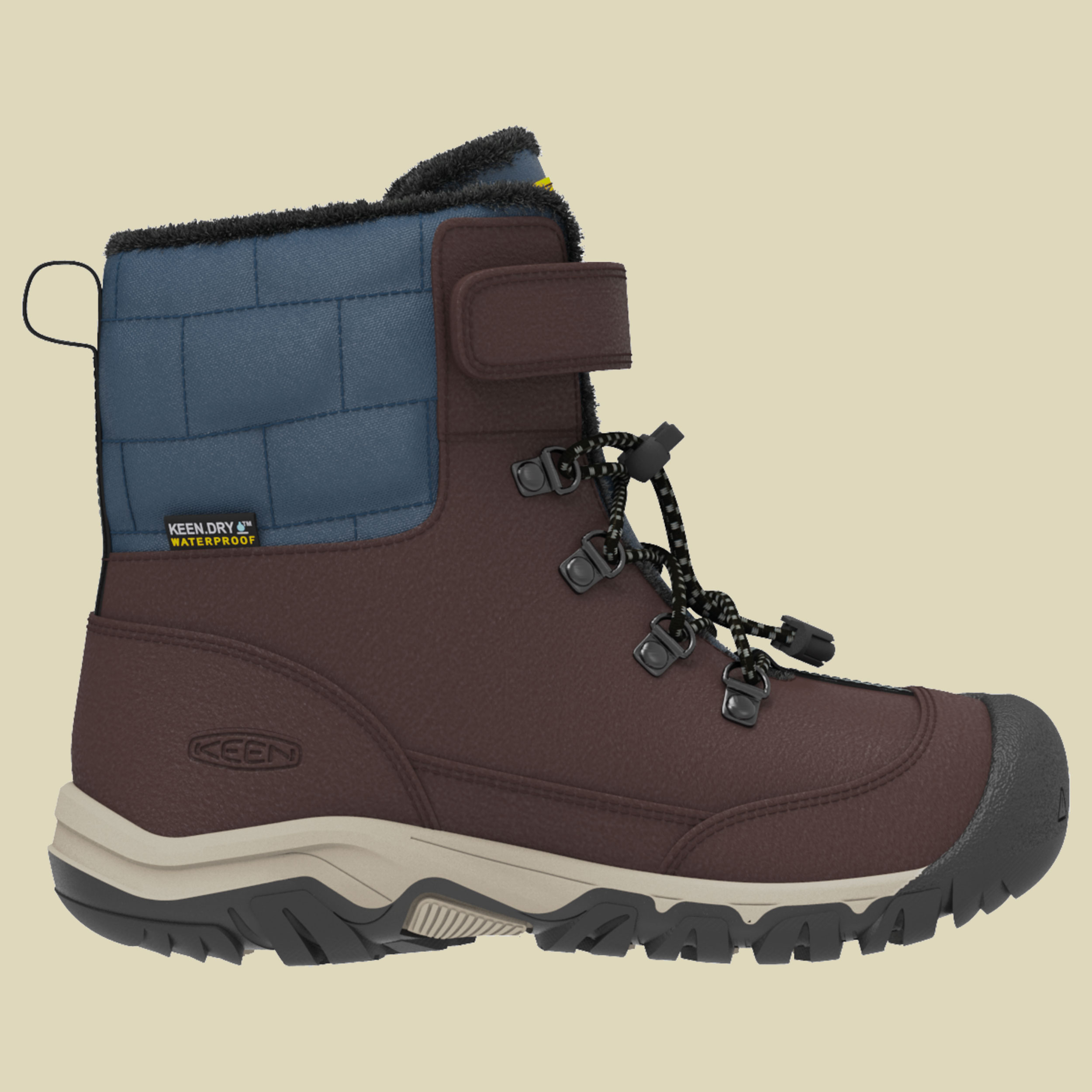 GRETA Boot WP Kids Größe 35 Farbe coffee bean/blue wing teal