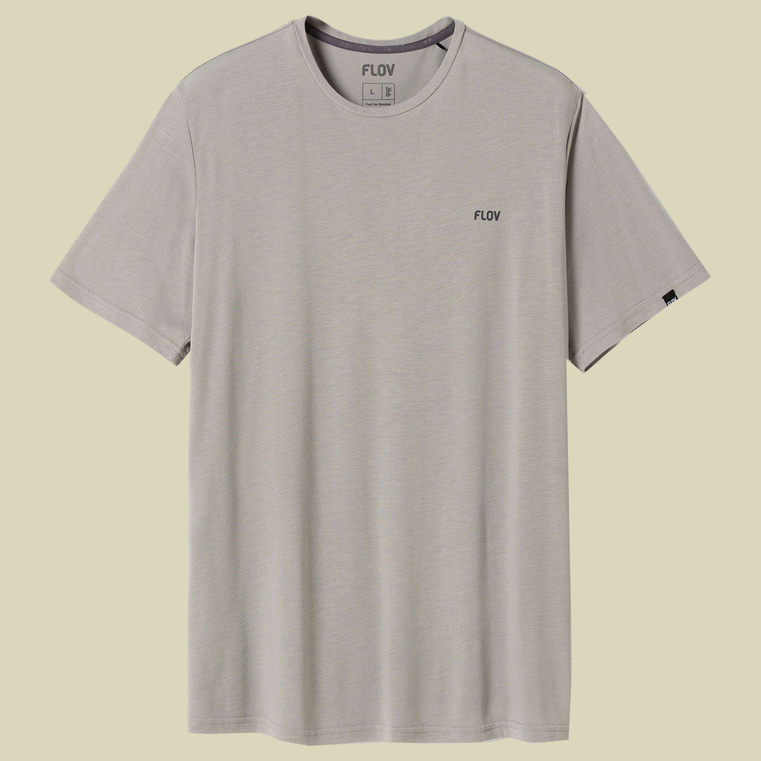 Timberon Bamboo T-Shirt Men M grau - light grey/dark grey