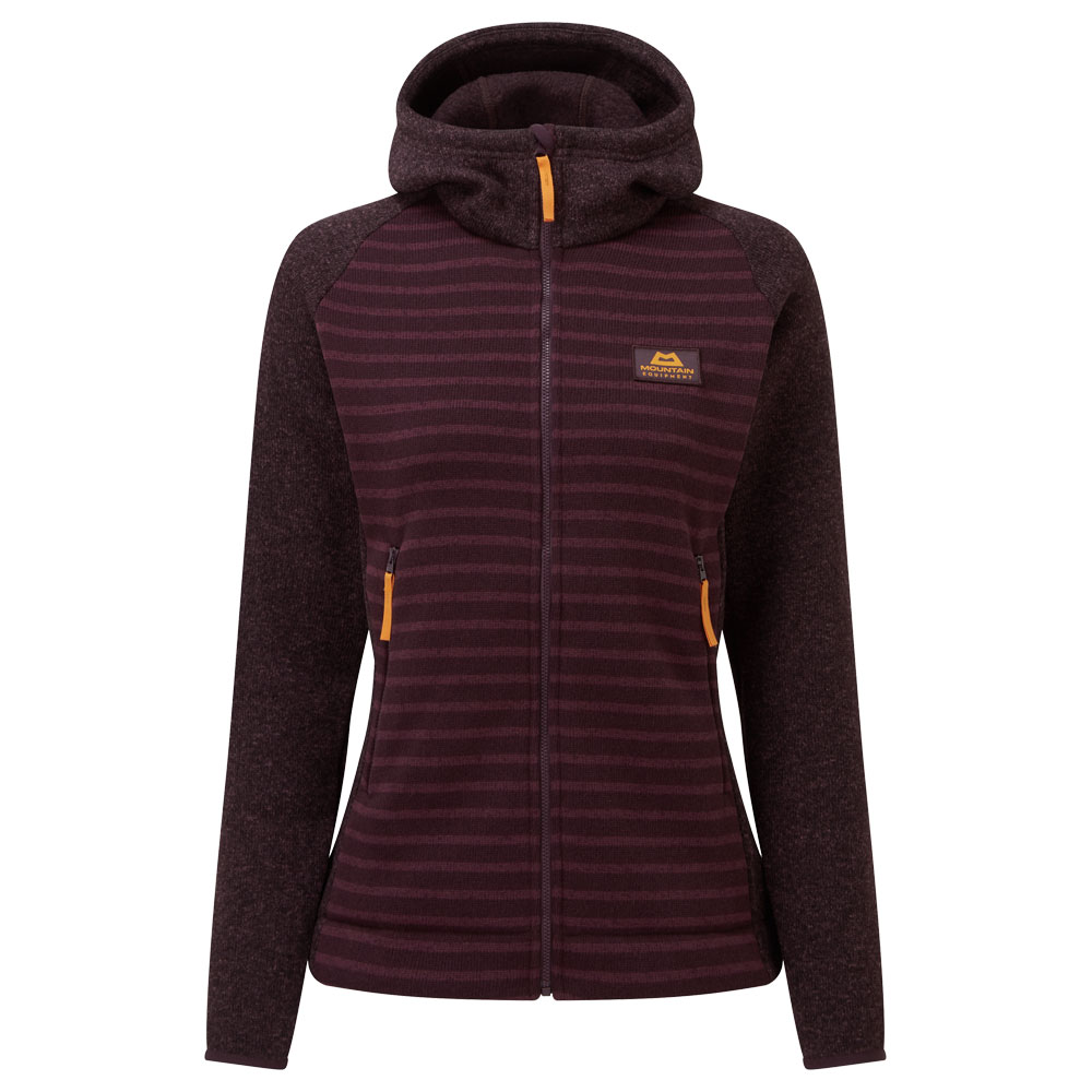 Dark Days II Hooded Jacket Women Größe M (12) Farbe raisin stripe/raisin