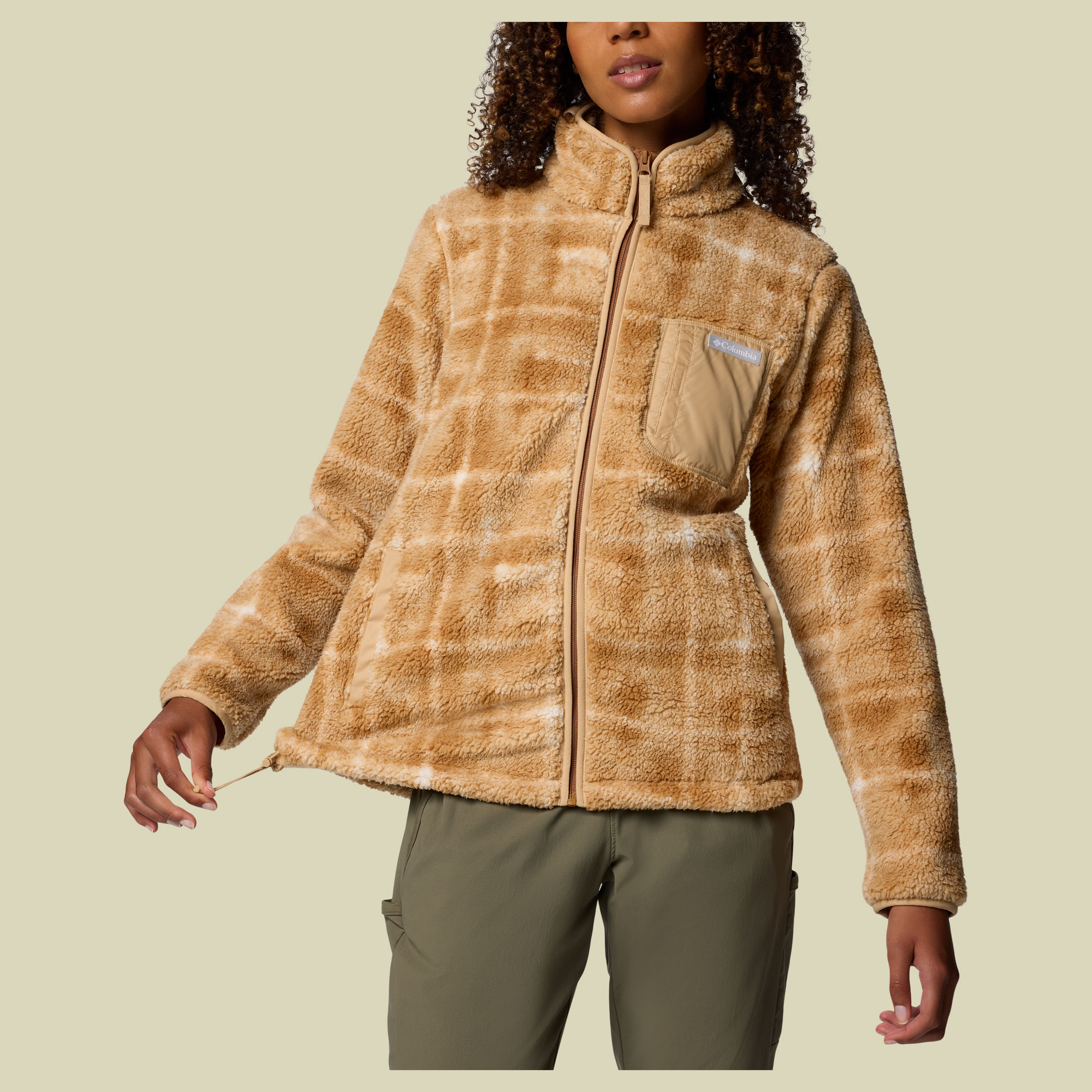 West Bend Print Full Zip II Women S grün - tea light, cozy quilt