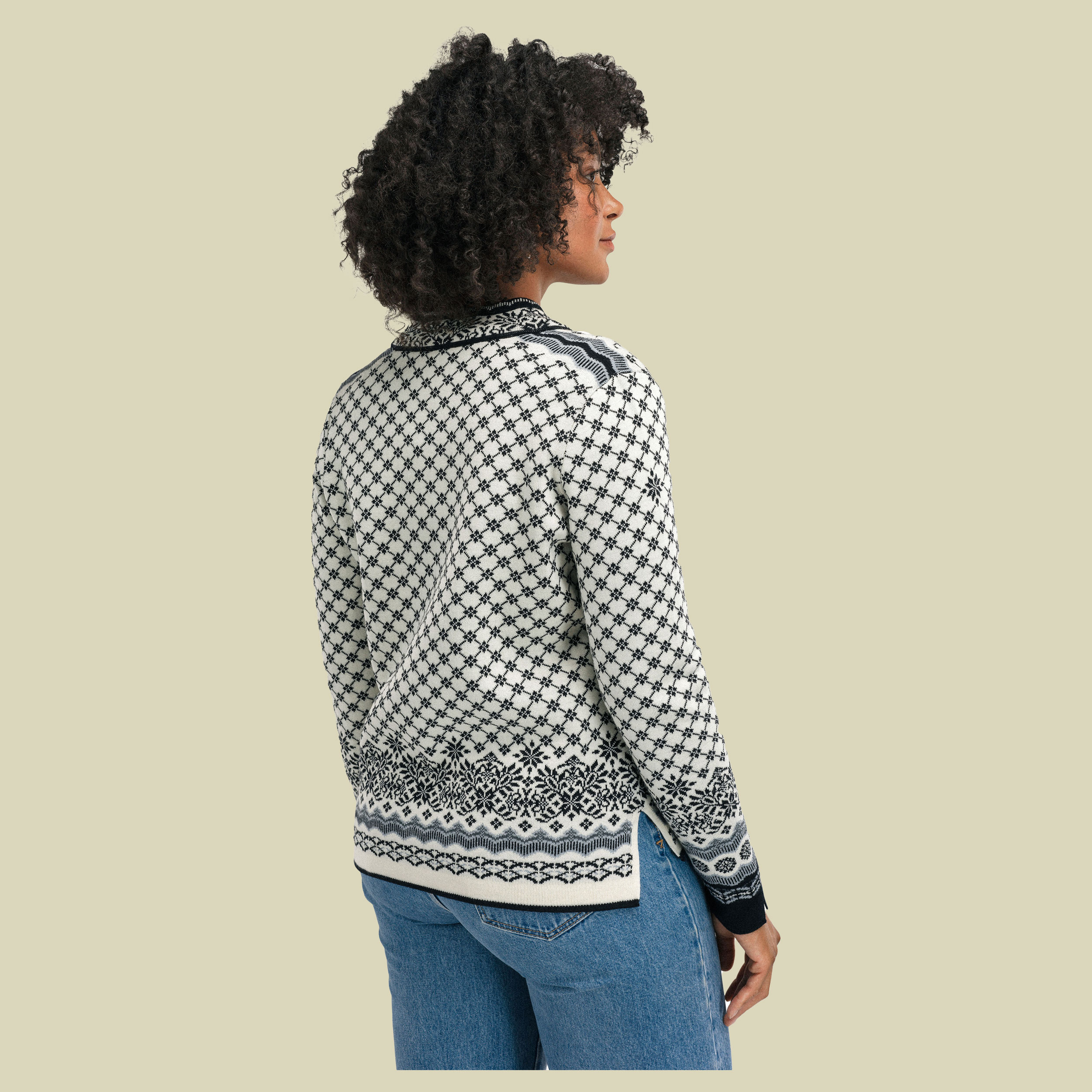 Solfrid Jacket Women XL grau - off white/black/schiefer
