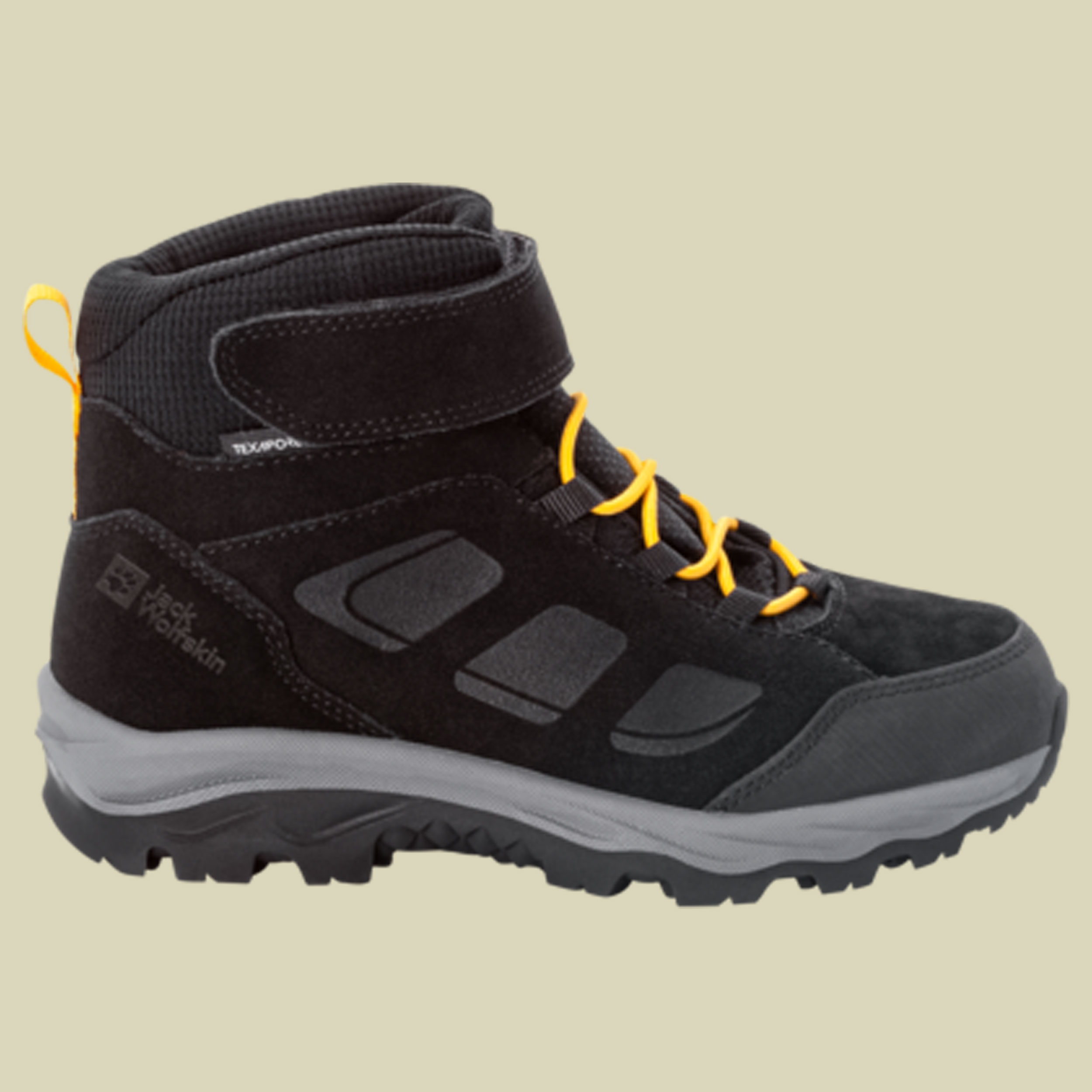 Vojo LT Texapore Mid Kids Größe 40 Farbe black/burly yellow XT