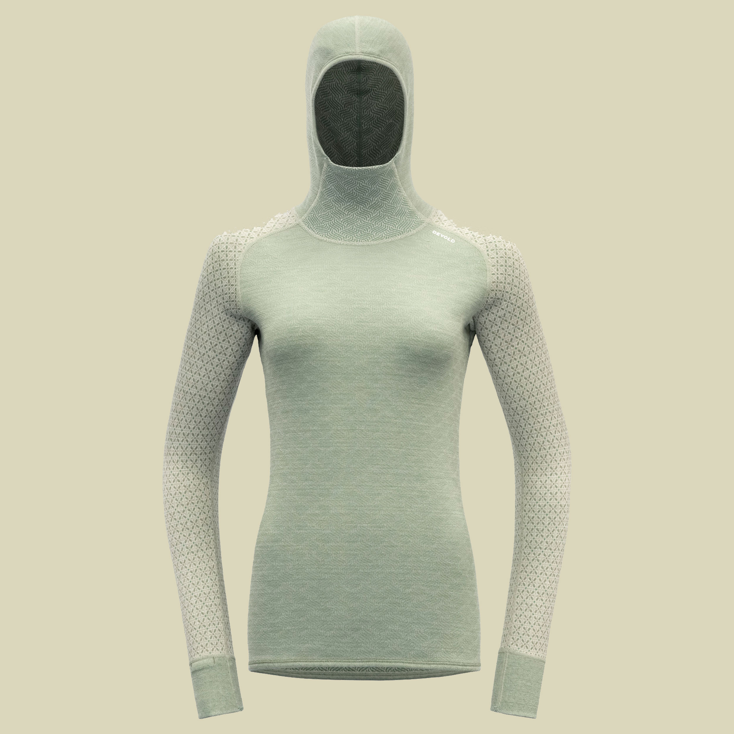 Kvitegga Merino 230 Hoodie Woman raw white XL