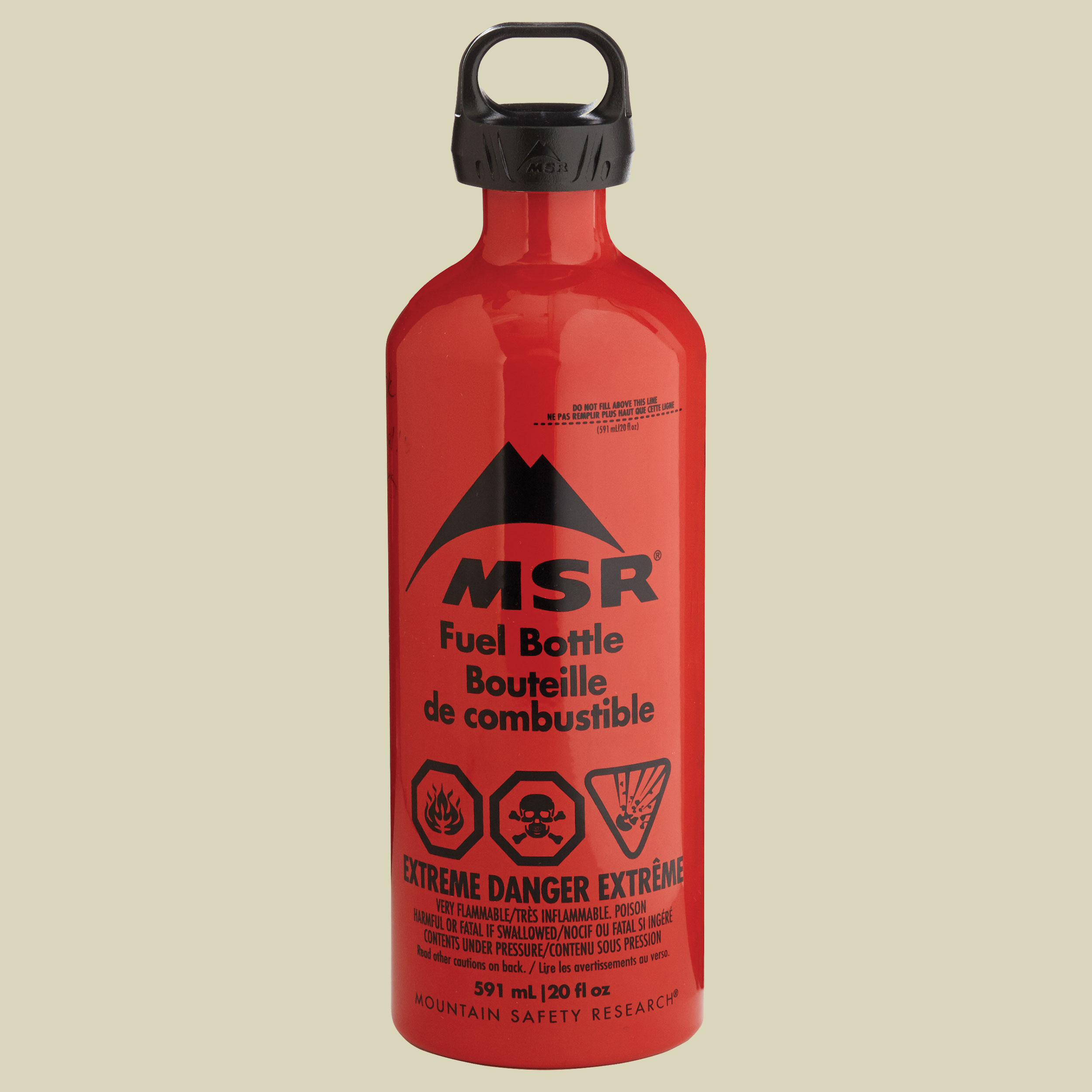 MSR Brennstoffflasche CRP Cap Volumen 590 Farbe rot