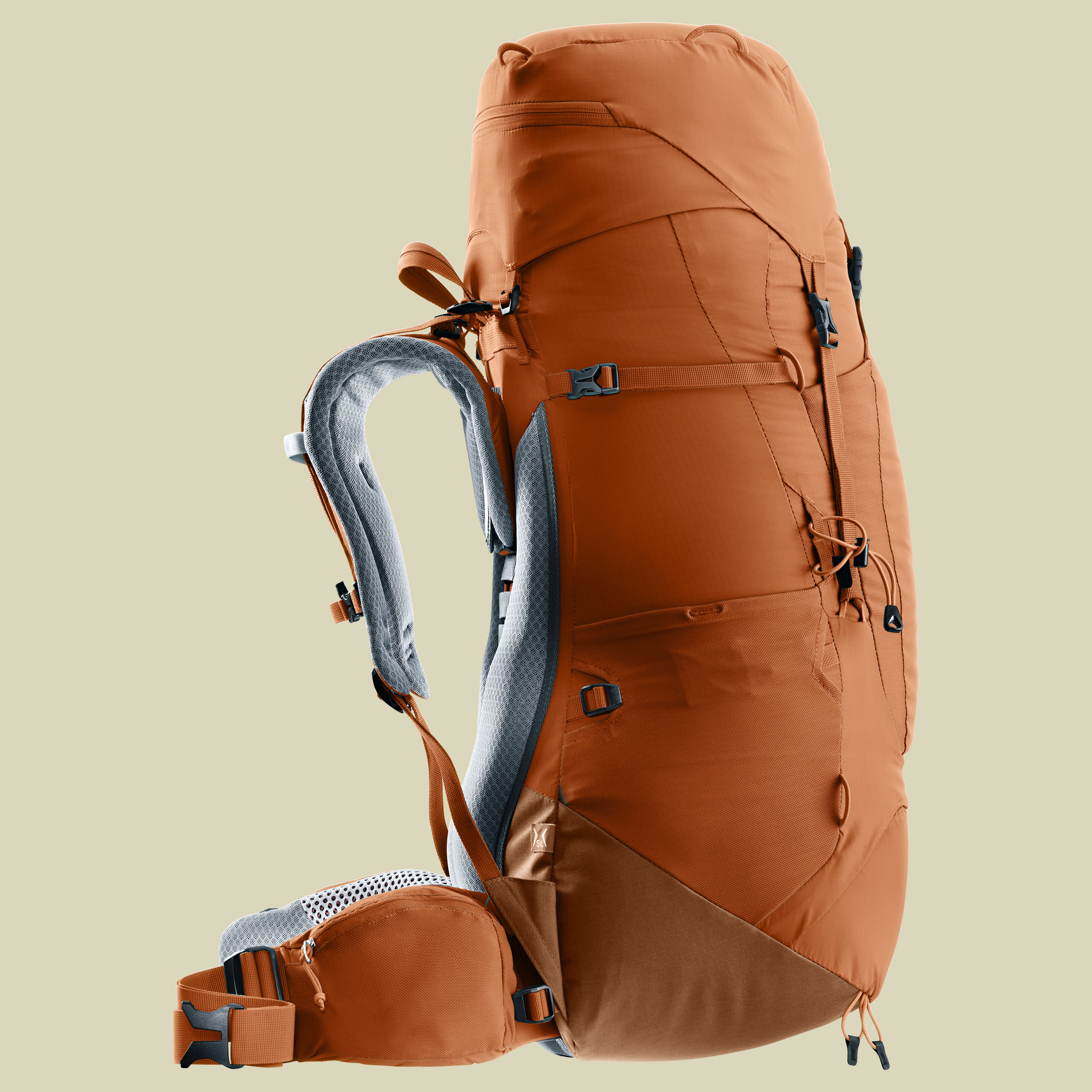 Aircontact Lite 45 + 10 SL Women orange 45 L + 10 L - pecan-mocha