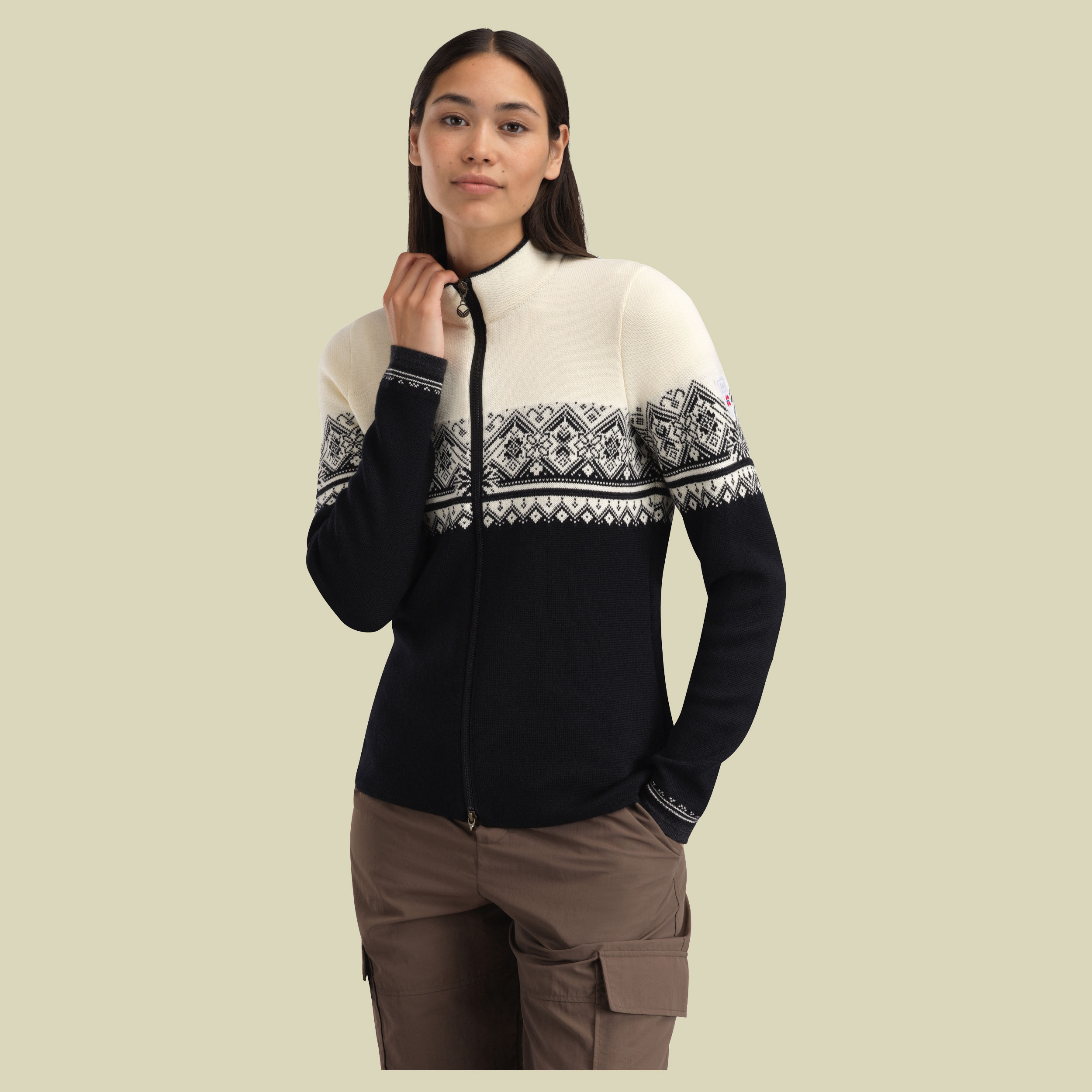 Mortiz Fem. Jacket Women XL mehrfarbig - black offwhite dark charcoal