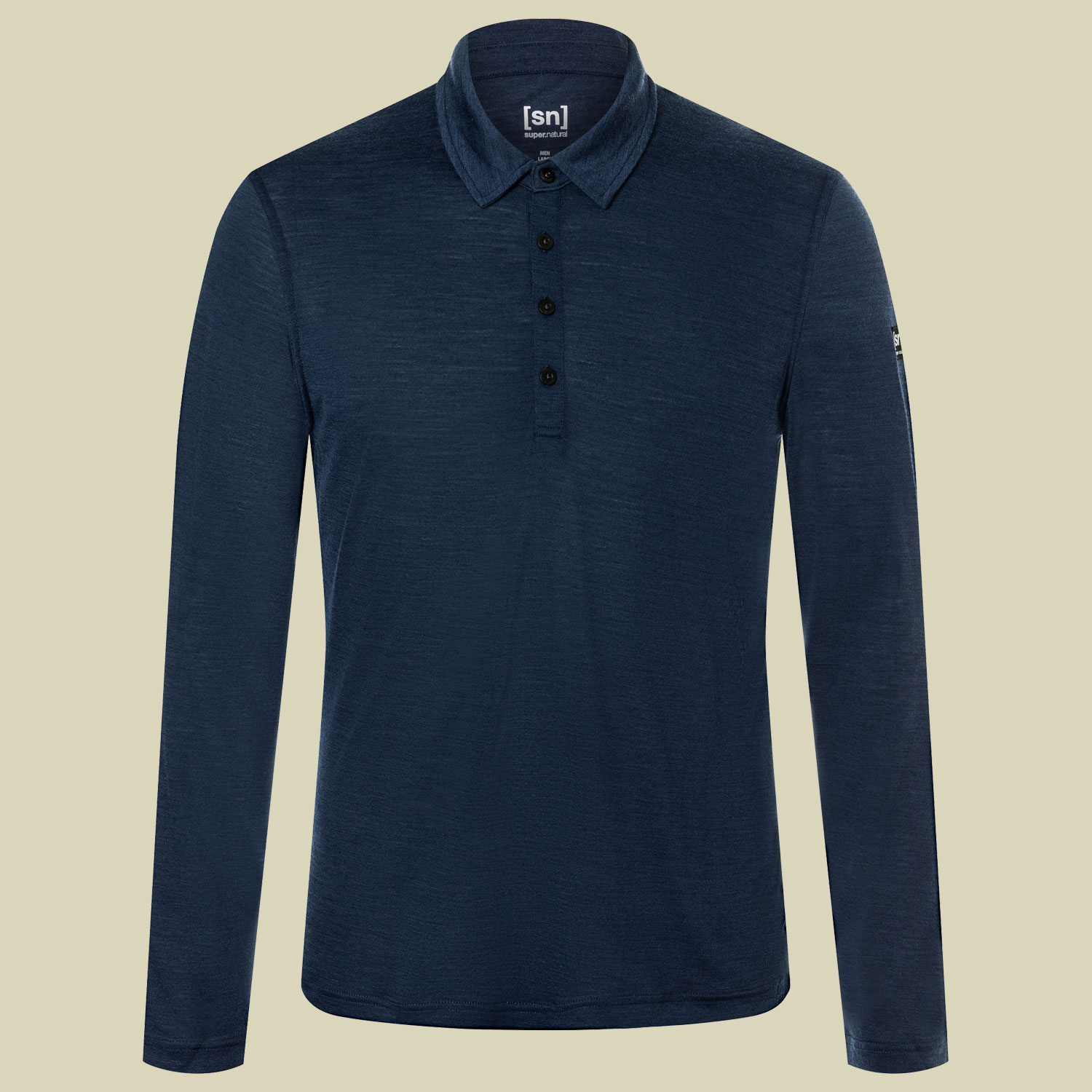 Travel LS Polo Men Größe XXL Farbe blue iris melange