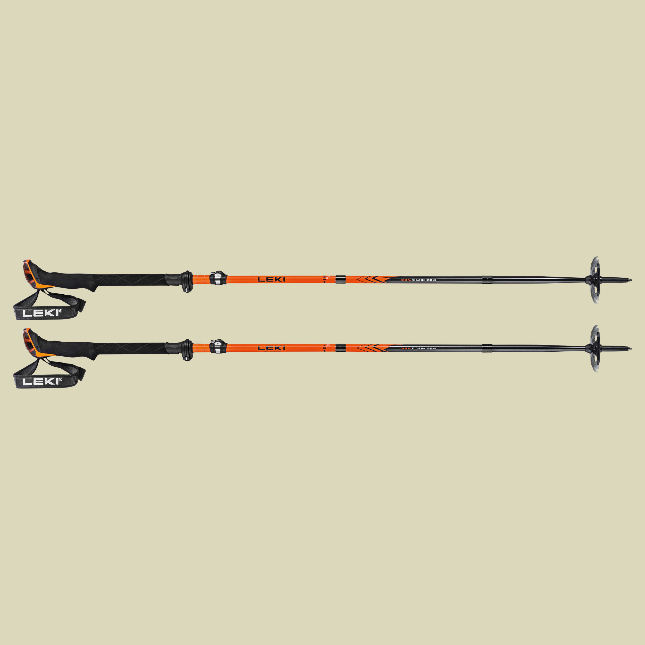 Sherpa FX Carbon Strong Länge 120-140 cm Farbe orange-denimblue
