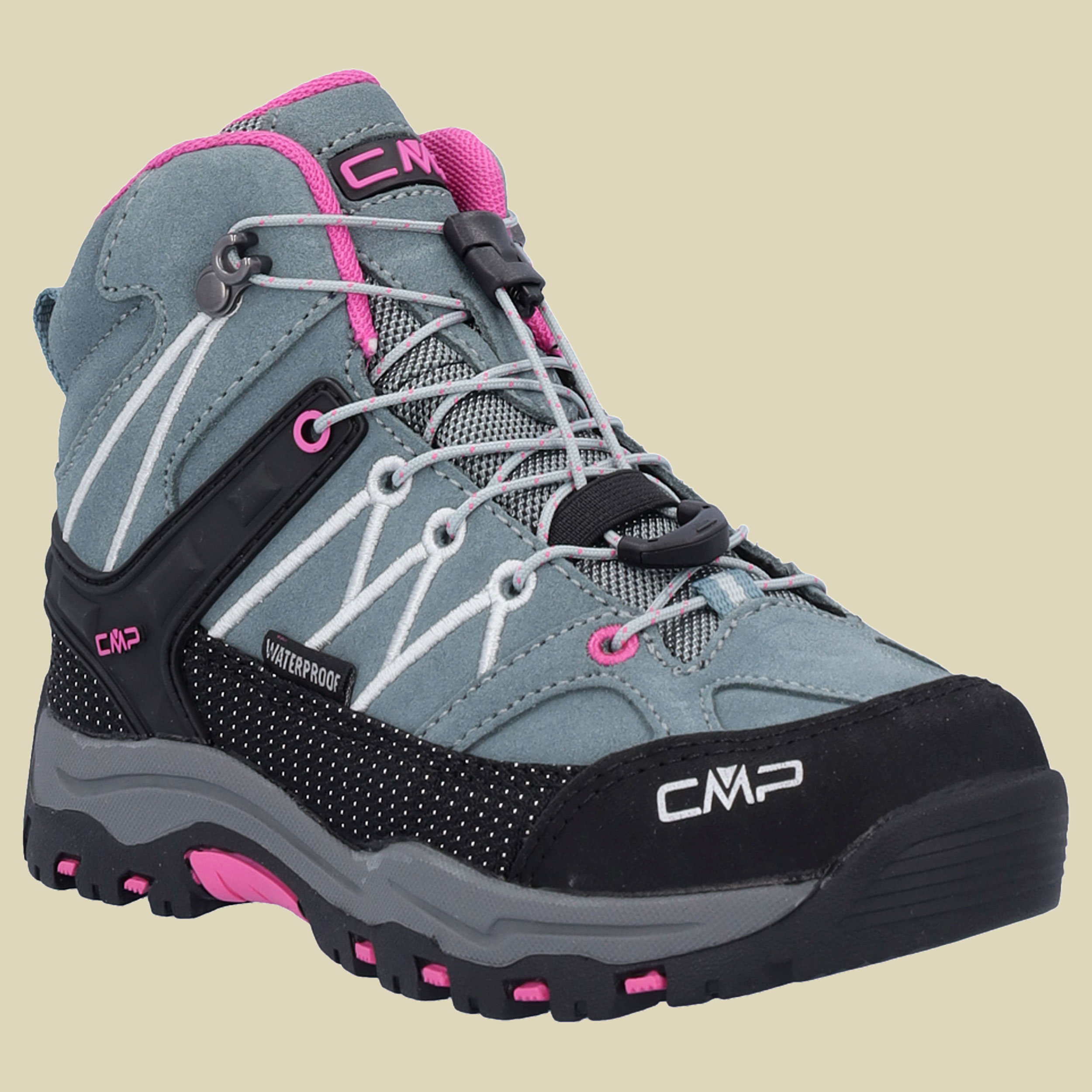 Kids Rigel Mid Trekking Shoe WP 3Q12944 Größe 37 Farbe 14EM mineral green