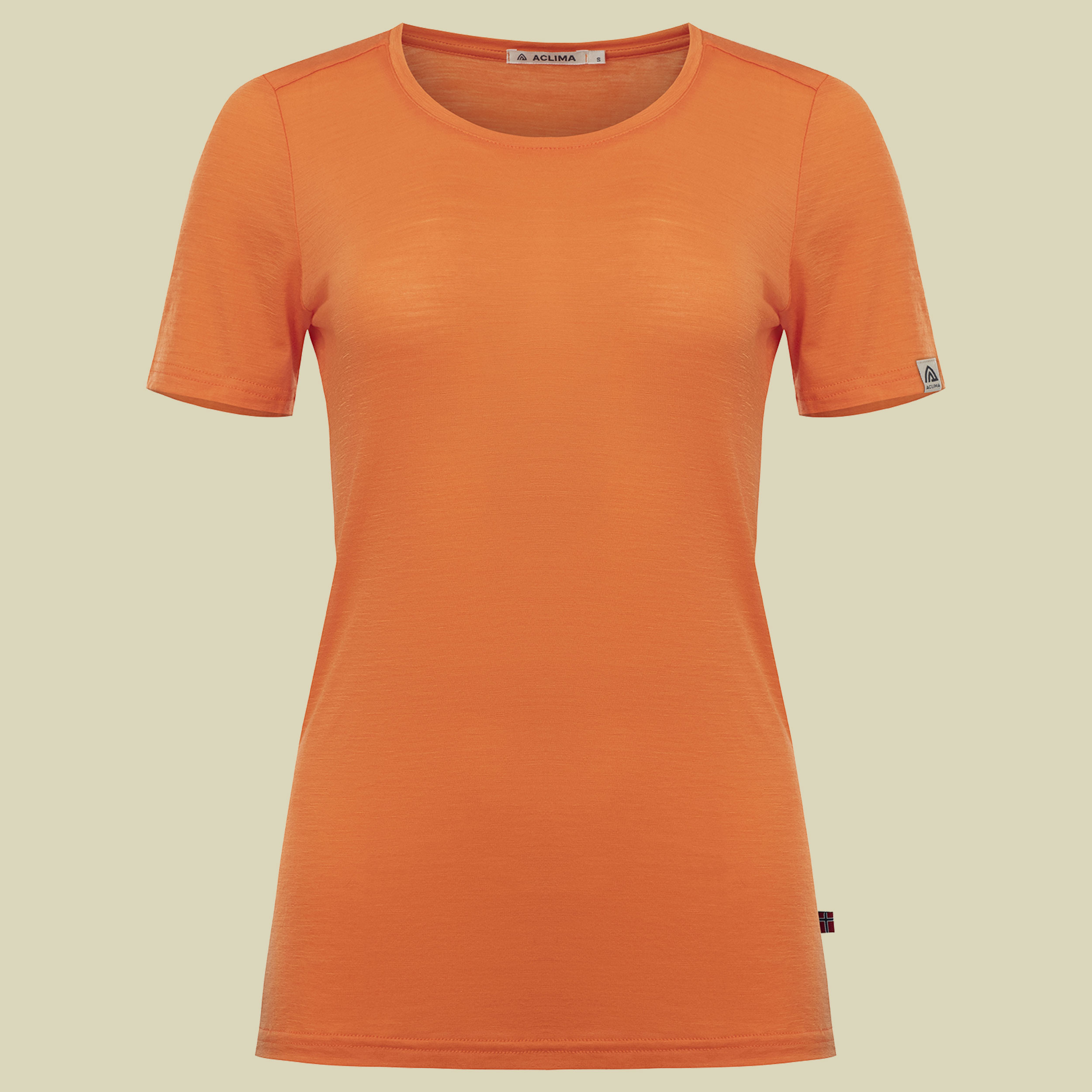 LightWool T-Shirt Women orange L - orange tiger