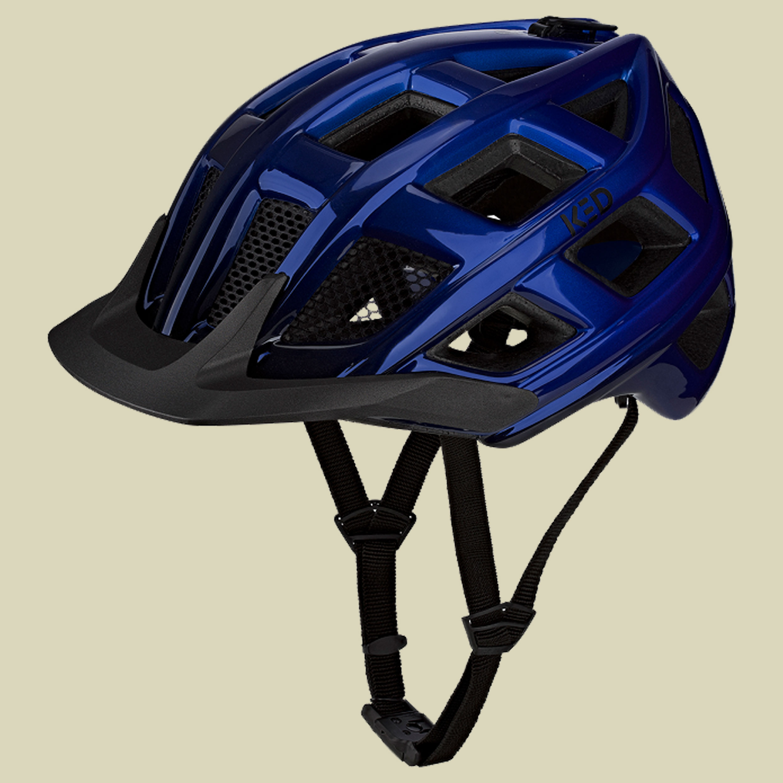 Crom blau-schwarz XL 60-64 cm - blue-black glossy