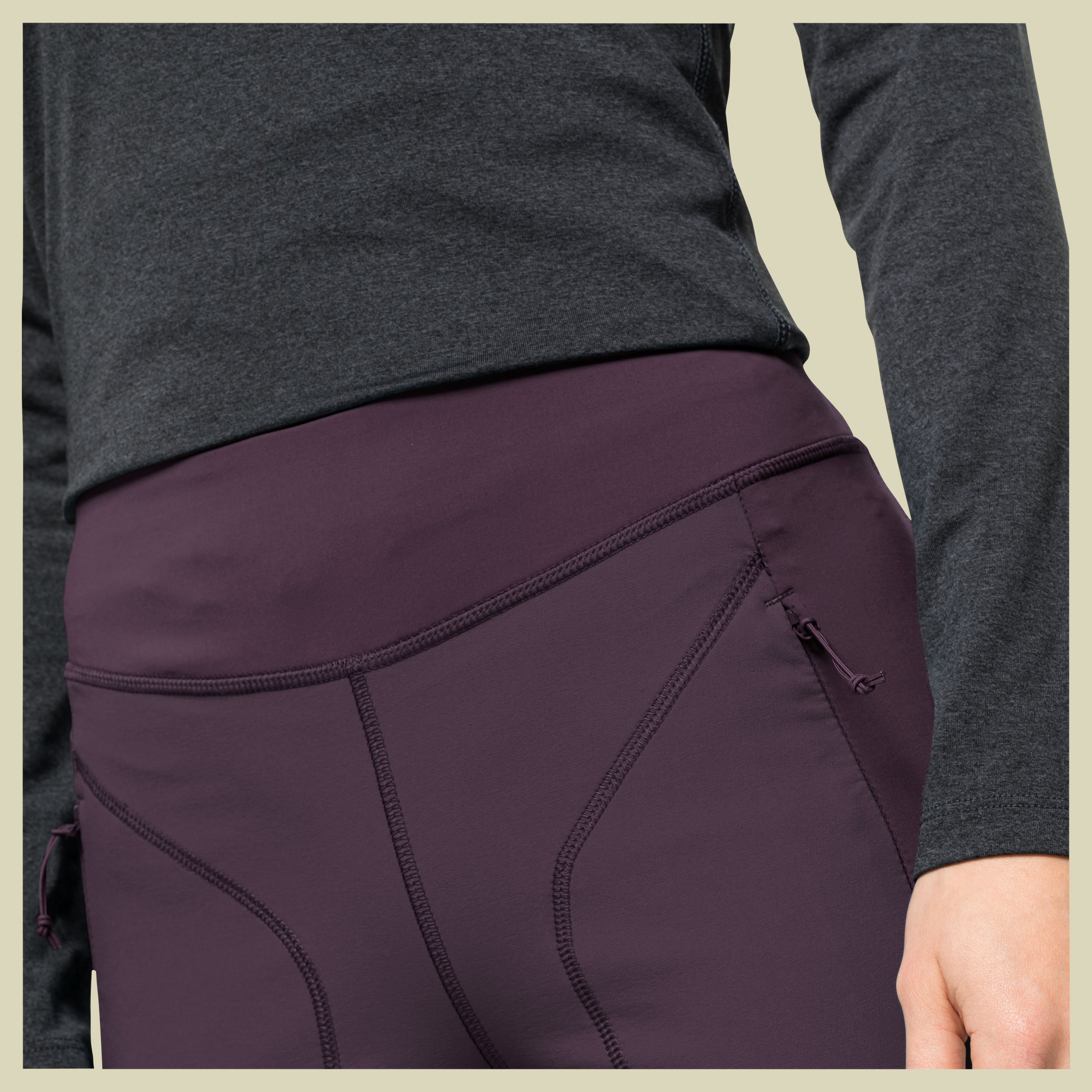 Salmaser Tights Women Größe S Farbe grapevine