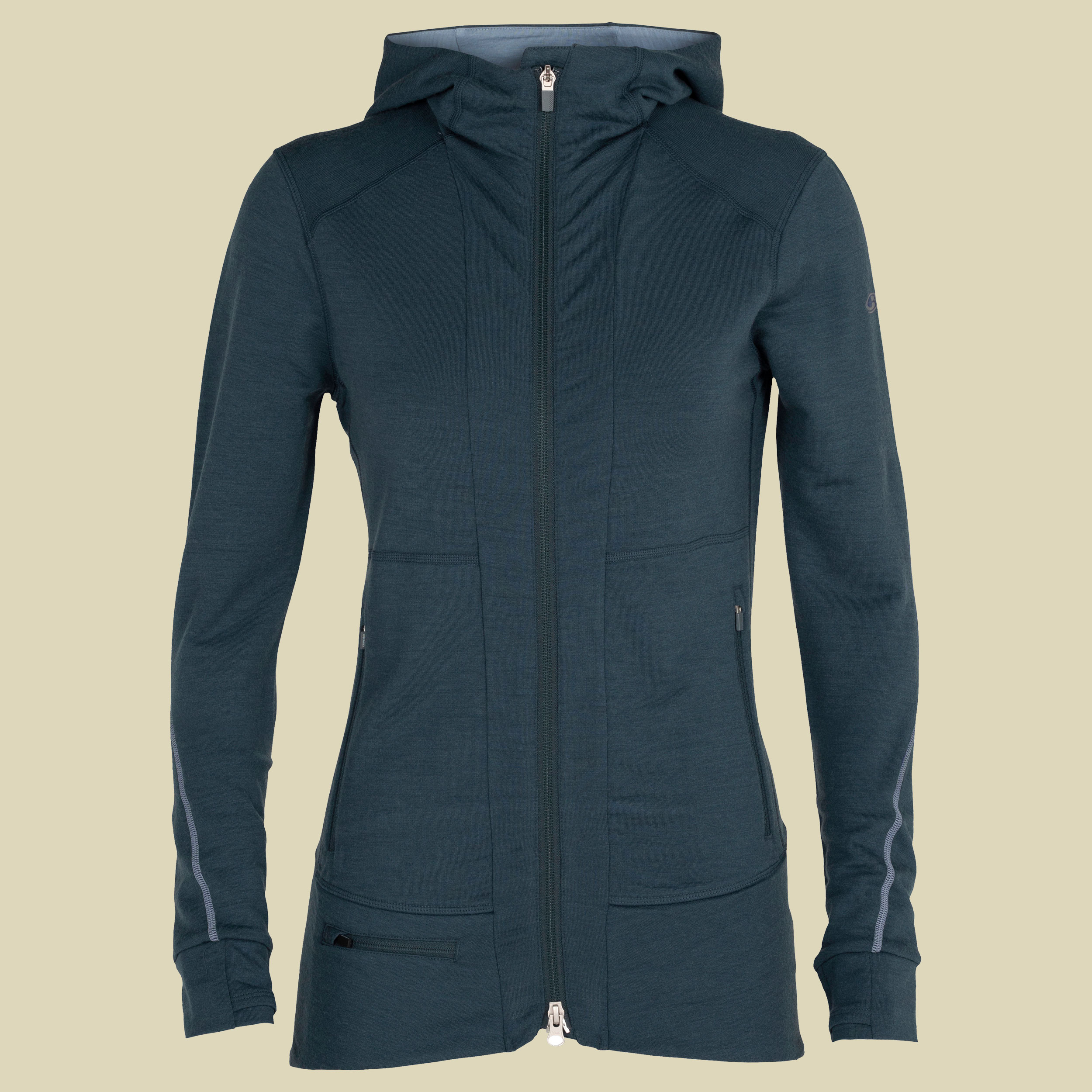 Quantum II LS Zip Hood Women Größe S Farbe serene blue